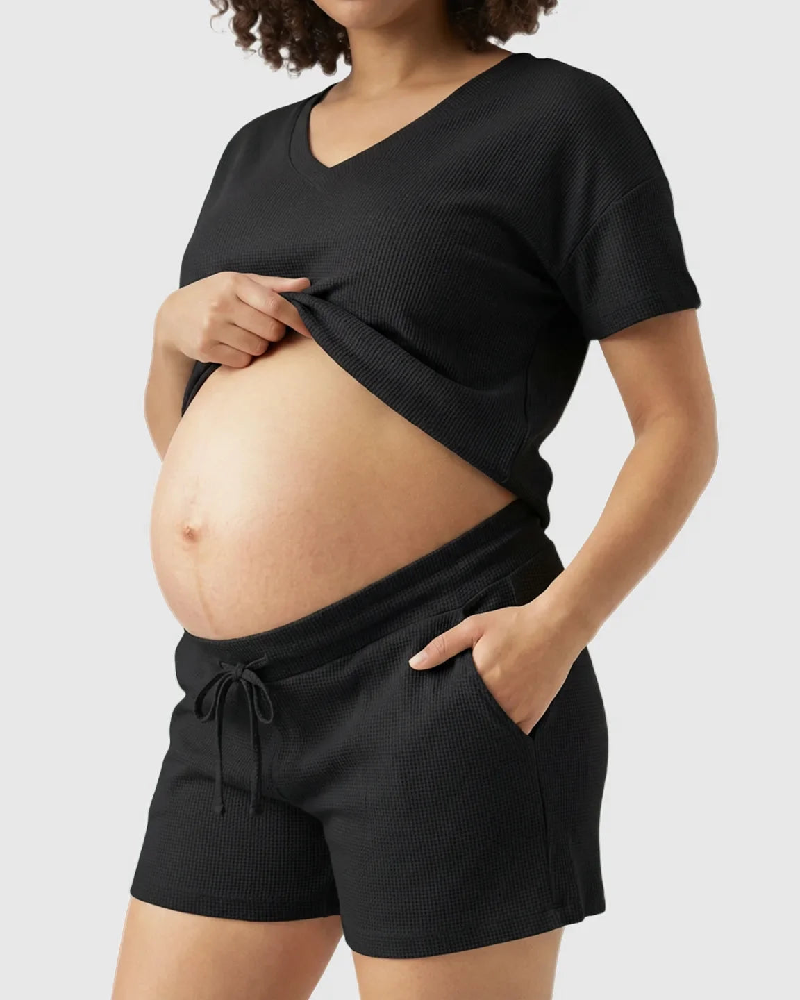 Bump Society – The Nursing Collection: Discreet-Zip Relaxed Nursing & Maternity Lounge Set