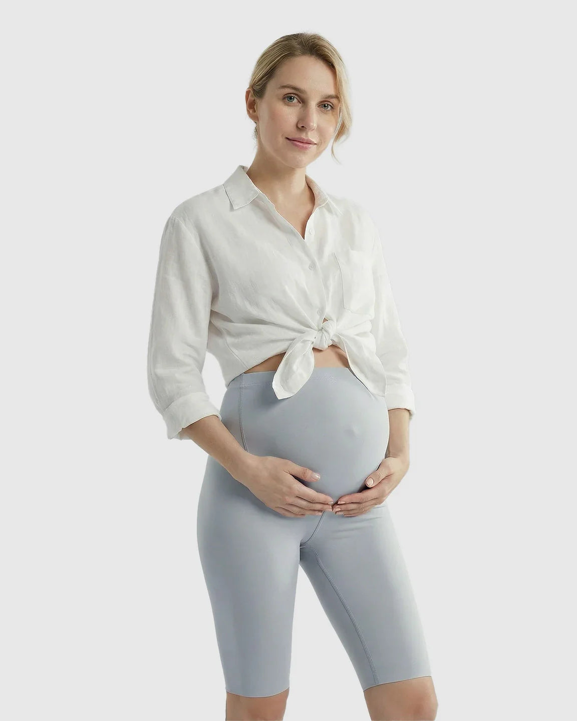 Bump Society – The Comfort Collection: High-Waist Sculpting Maternity Shorts