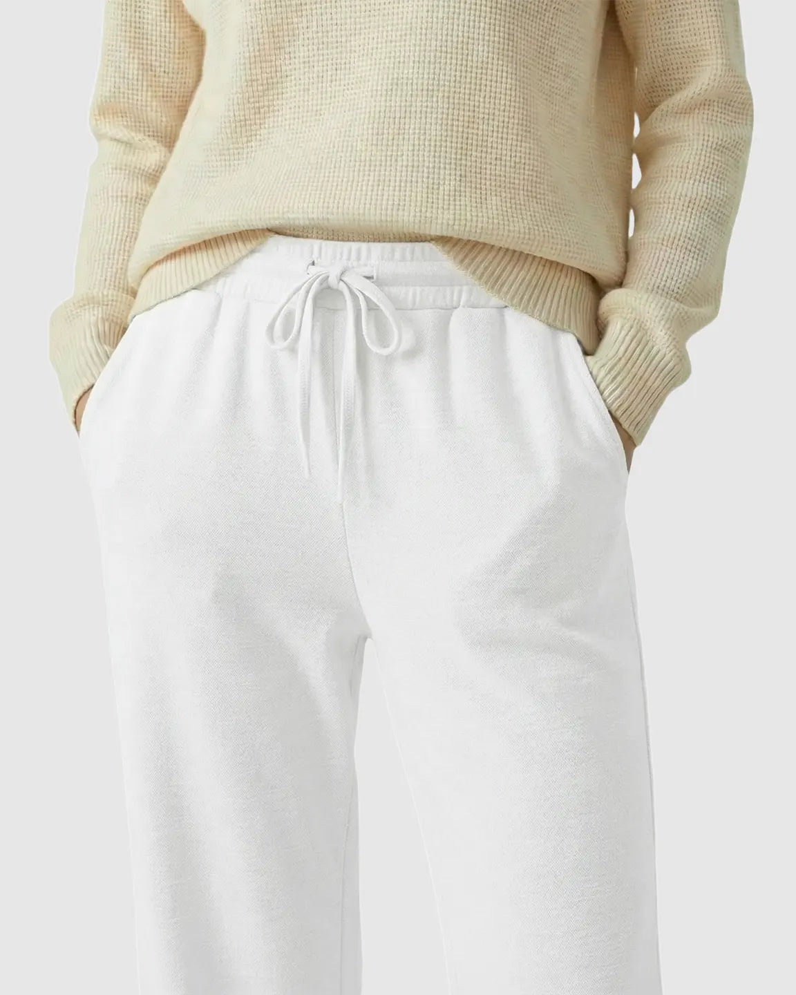Bump Society – The Comfort Collection: Waffle Knit Wide-Leg Maternity Pants