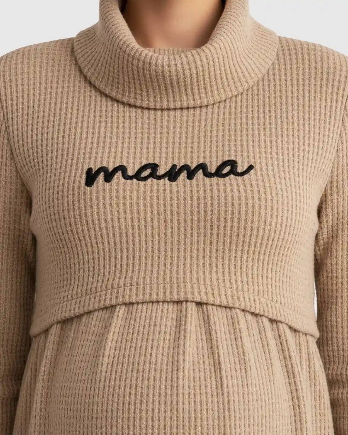 Bump Society – The Nursing Collection: High Neck Everyday Style Maternity Nursing Dress
