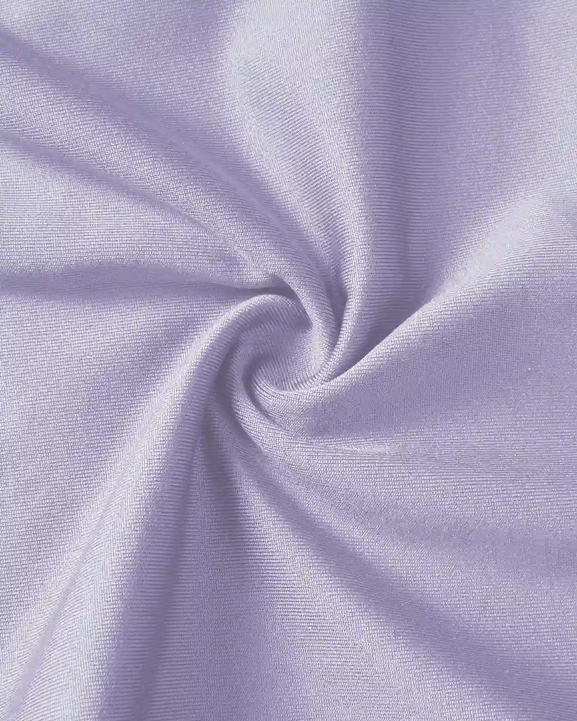 Close-up of soft, stretchy lavender fabric, perfect for supportive slim-fitting maternity joggers.
