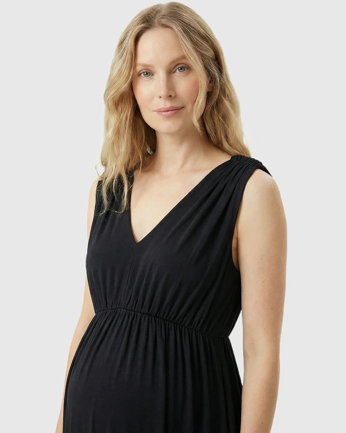 Bump Society – The Comfort Collection: Empire Waist Casual Maternity Maxi Dress