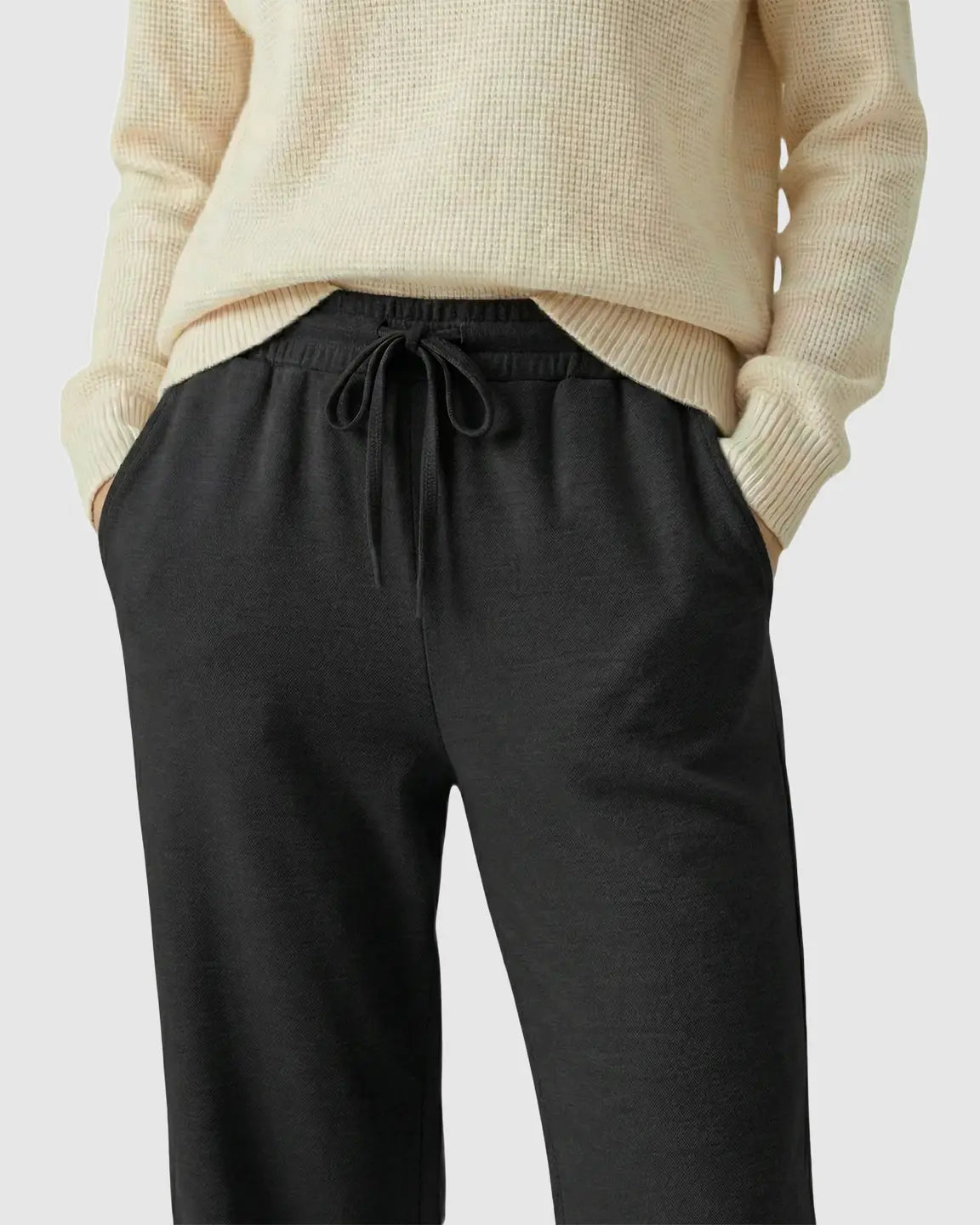 Bump Society – The Comfort Collection: Waffle Knit Wide-Leg Maternity Pants