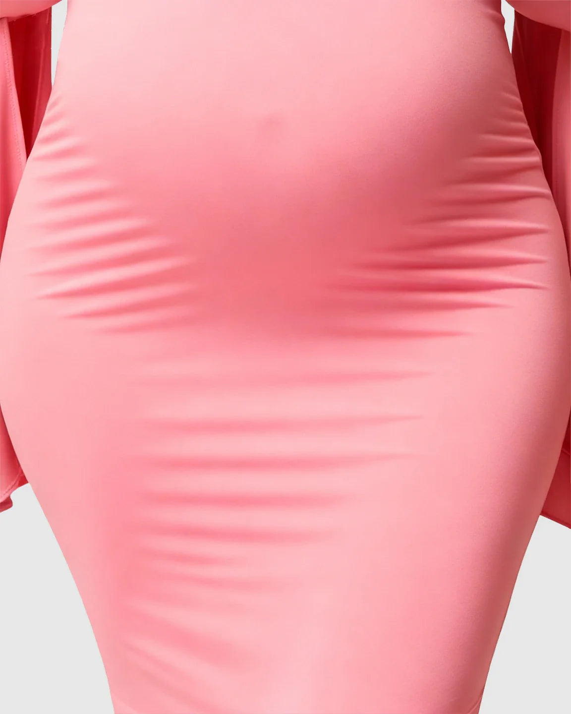 Bump Society – The Comfort Collection: Off-Shoulder Bodycon Maternity Maxi Dress