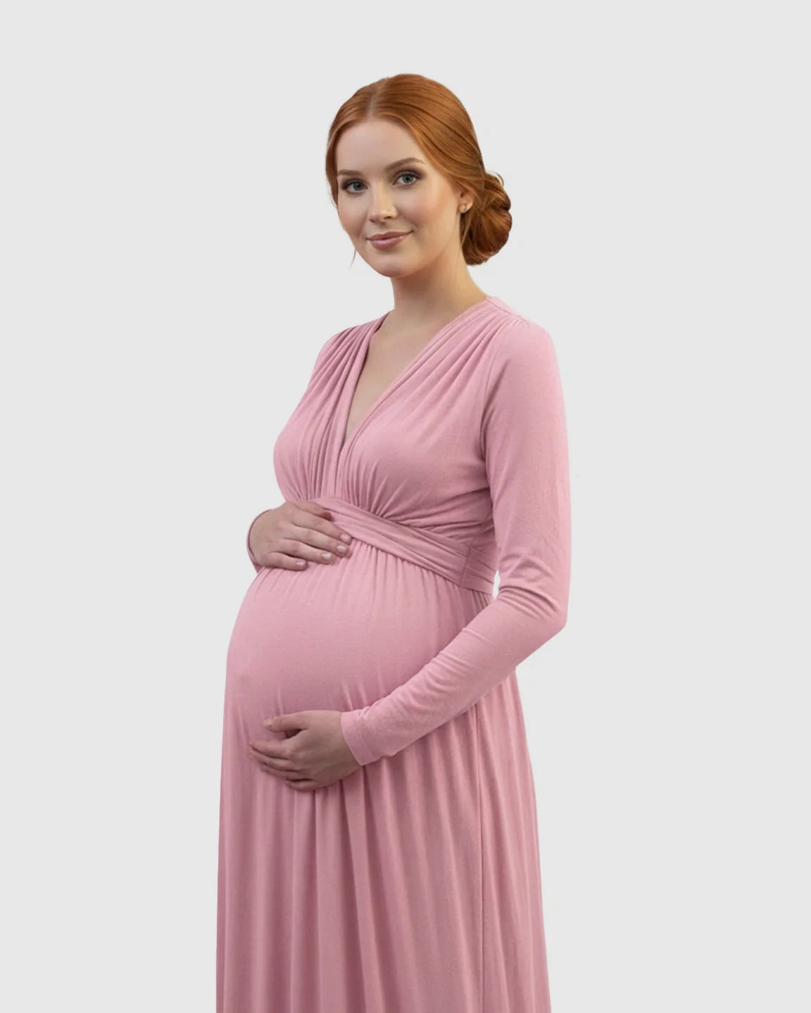 Bump Society – The Comfort Collection: Empire Waist Romantic Style Maternity Photography Gown