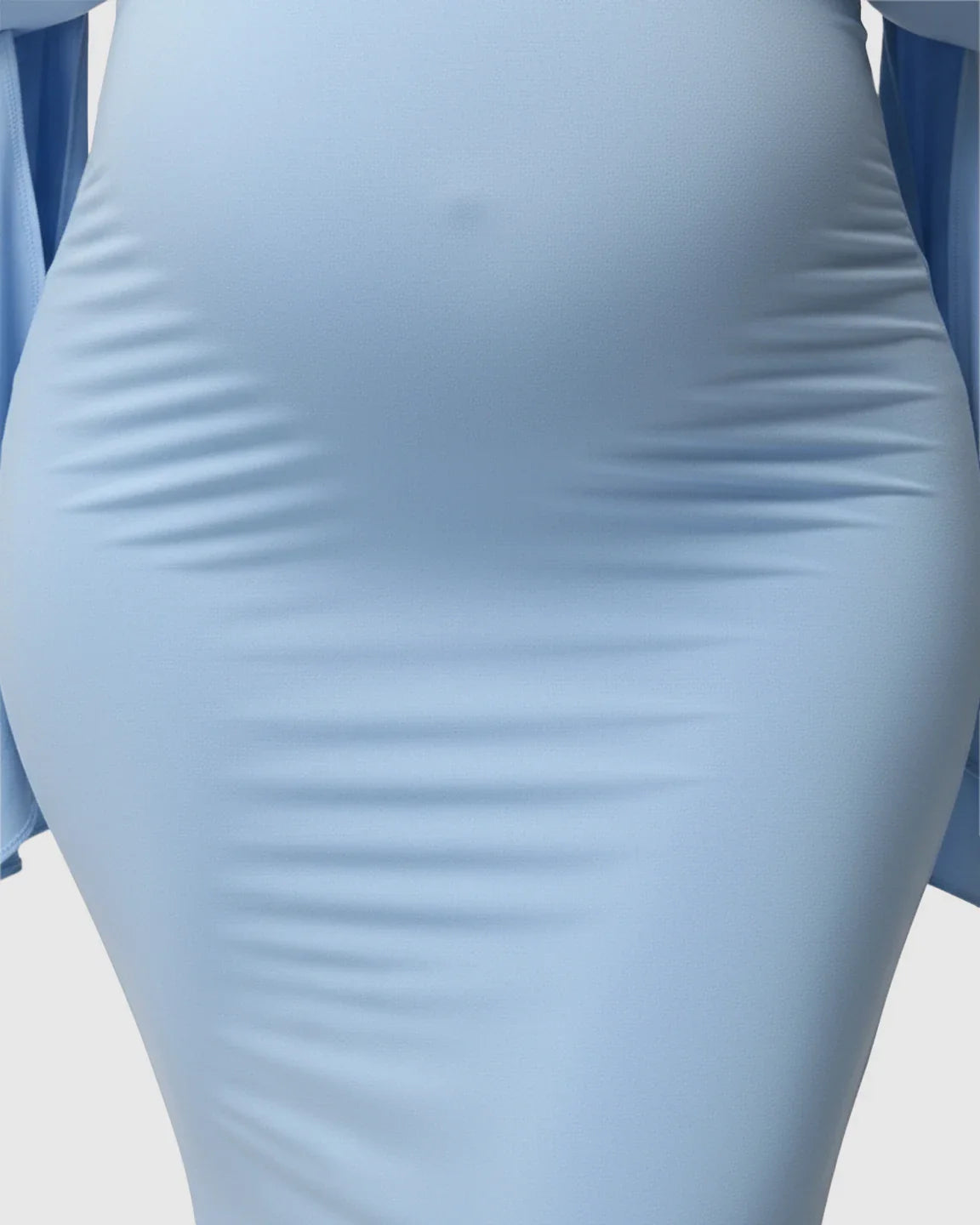 Bump Society – The Comfort Collection: Off-Shoulder Bodycon Maternity Maxi Dress