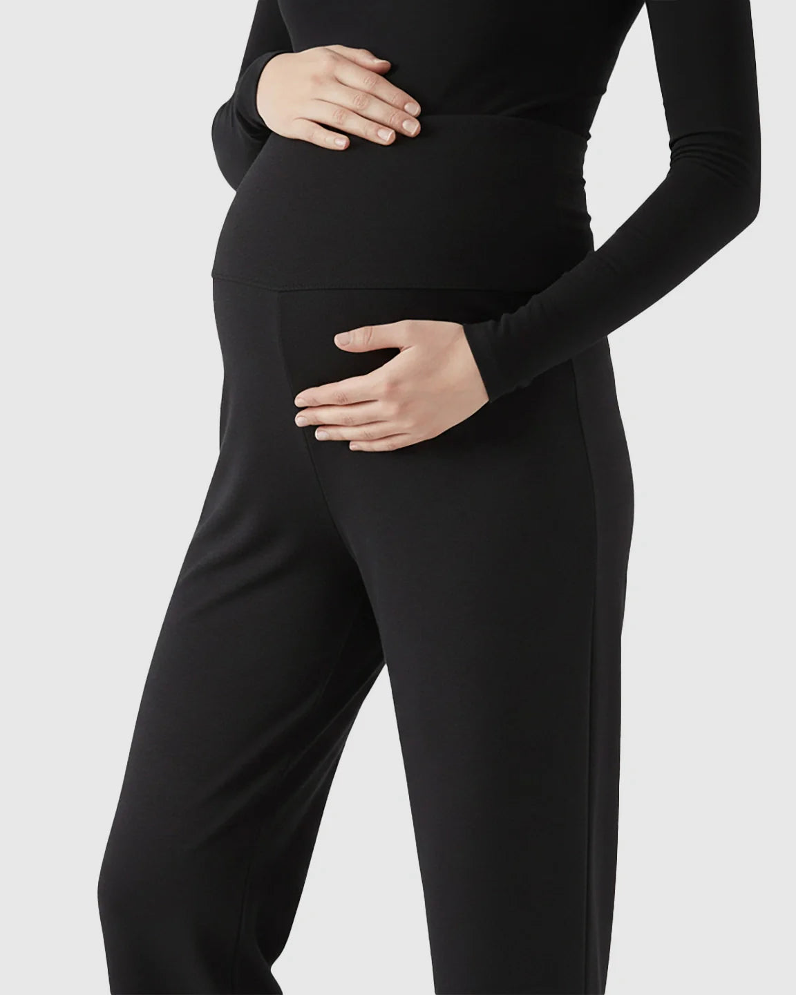 Bump Society – The Comfort Collection: Soft Fleece Wide Leg Maternity Pants