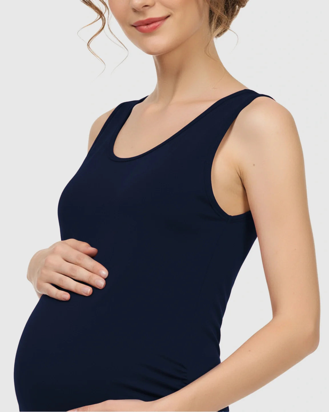 Bump Society – The Comfort Collection: Modal-Blend Tank Fitted Dress