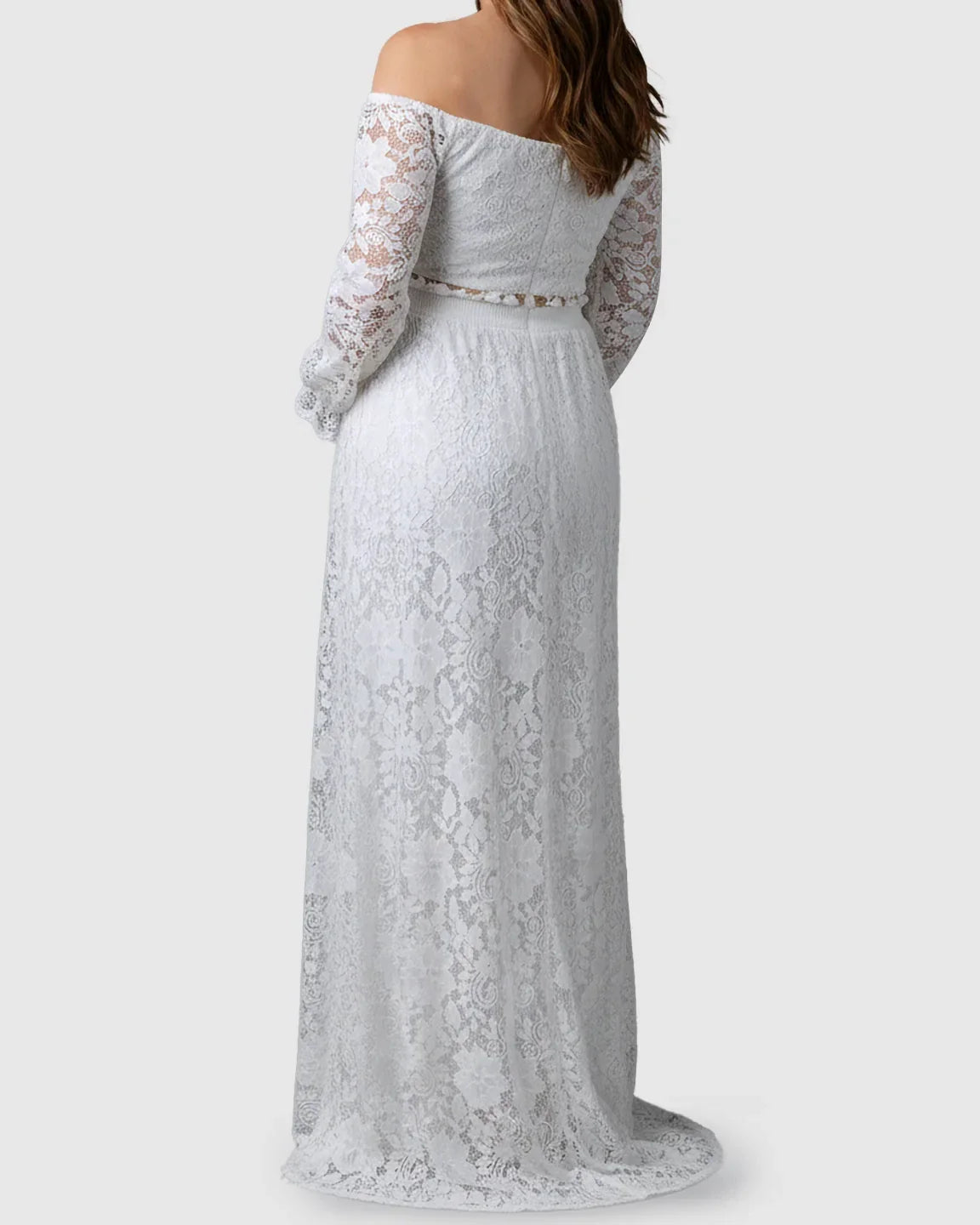 Bump Society – The Comfort Collection: Two Piece Flowing Laced Maternity Photoshoot Dress