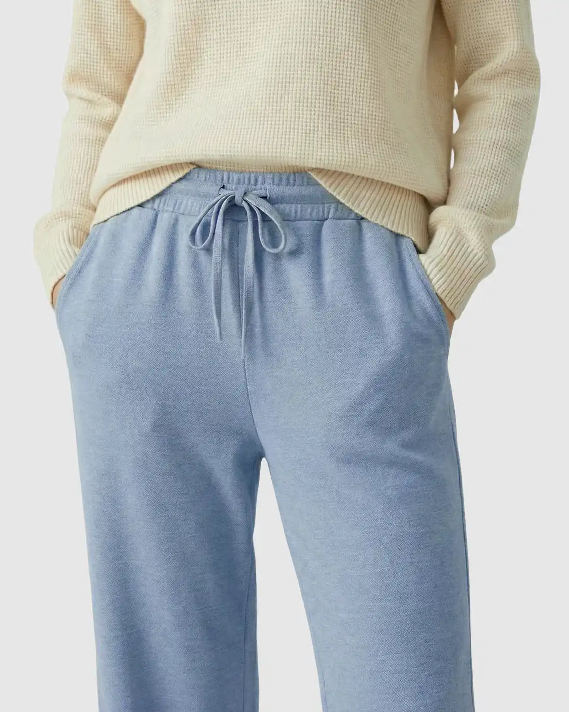 Bump Society – The Comfort Collection: Waffle Knit Wide-Leg Maternity Pants