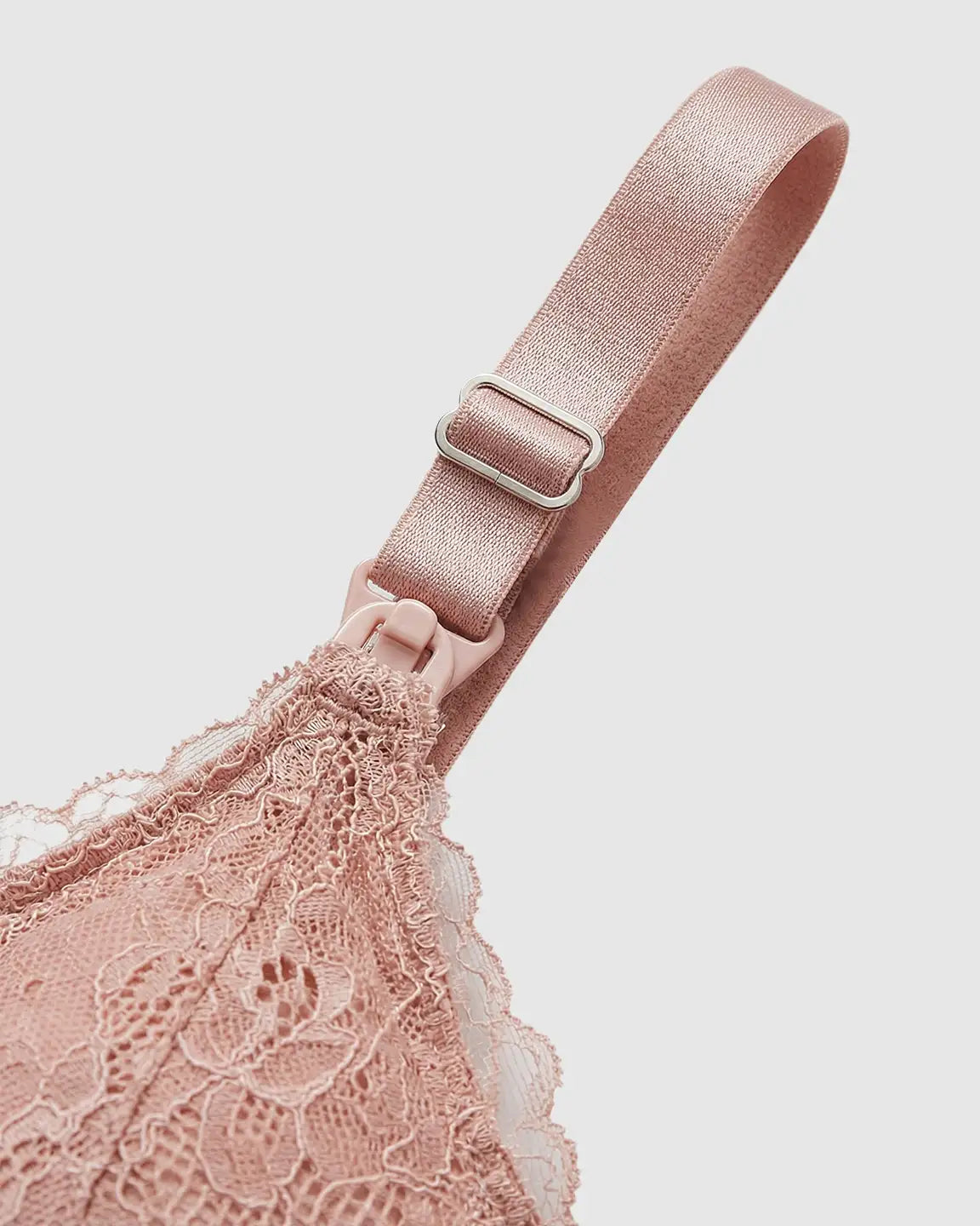Bump Society – The Nursing Collection: Wire-Free Embroidered Lace Nursing Bra