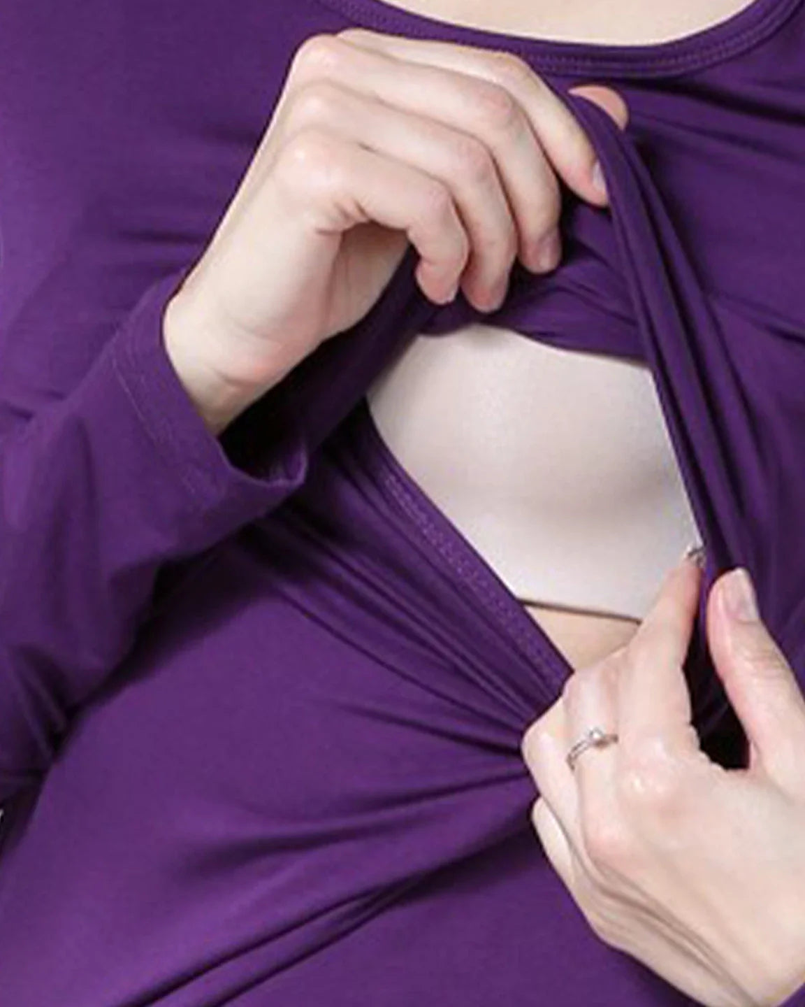 The Nursing Collection  Lift-Up Front Casual Maternity & Nursing Top