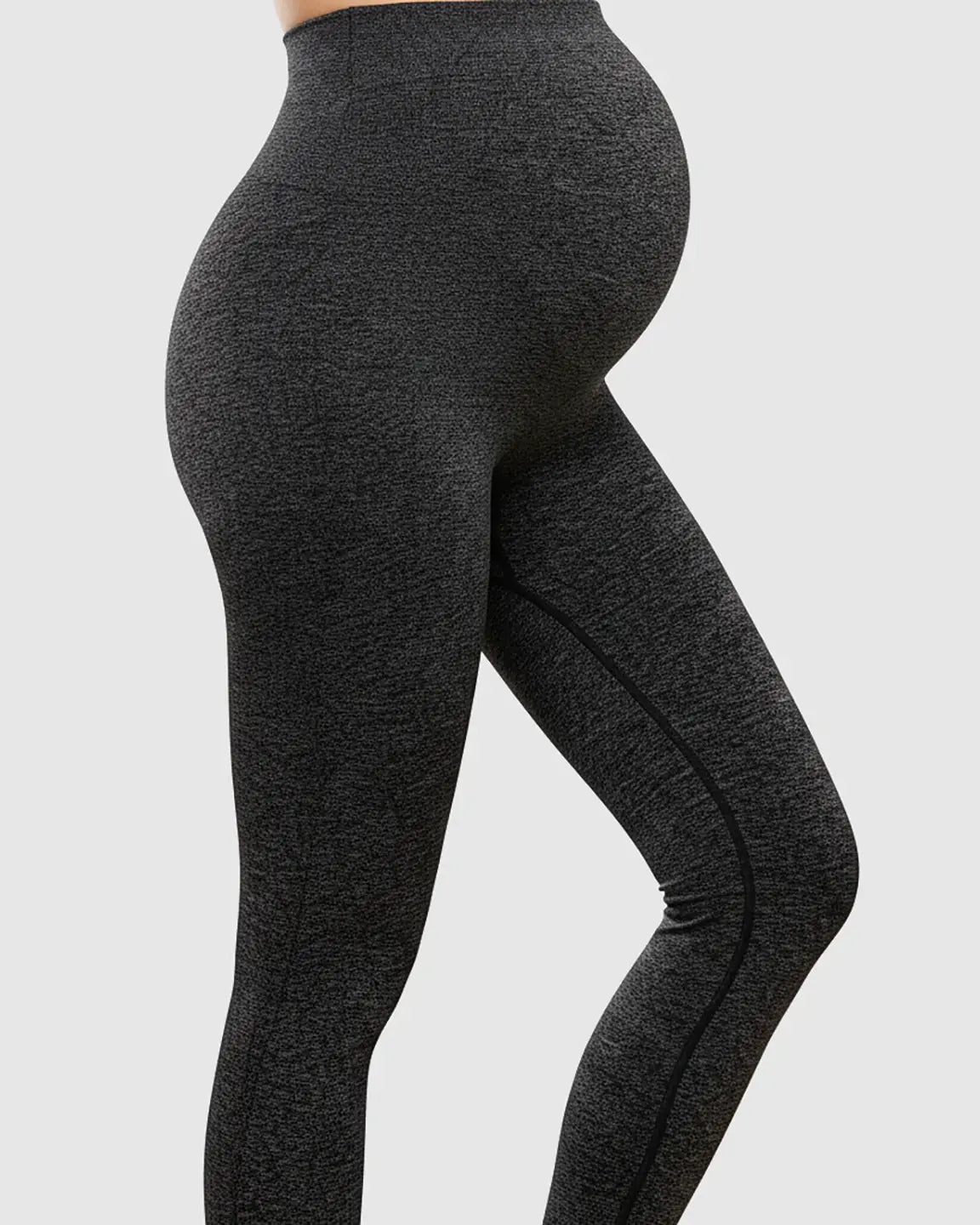 Bump Society – The Comfort Collection: Ribbed Versatile Full Length Cut Maternity Leggings