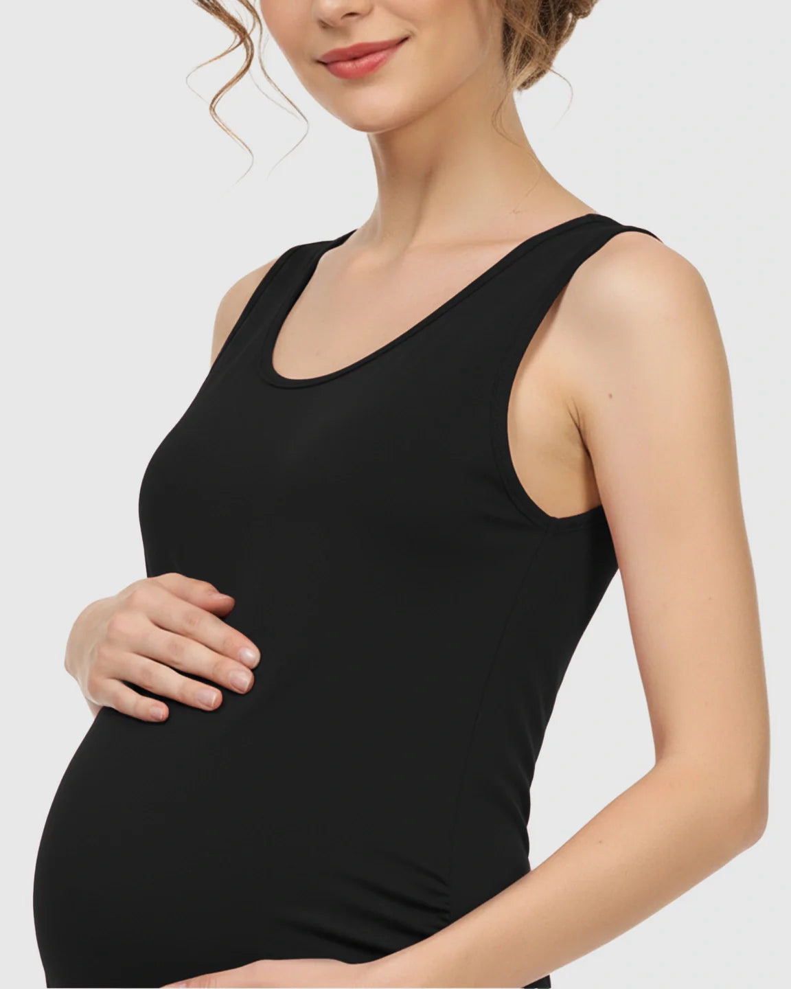 Bump Society – The Comfort Collection: Modal-Blend Tank Fitted Dress