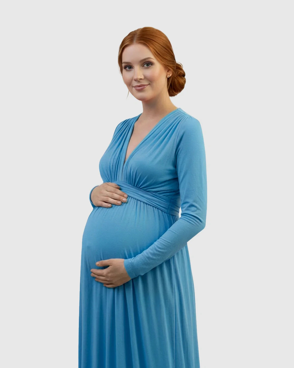 Bump Society – The Comfort Collection: Empire Waist Romantic Style Maternity Photography Gown