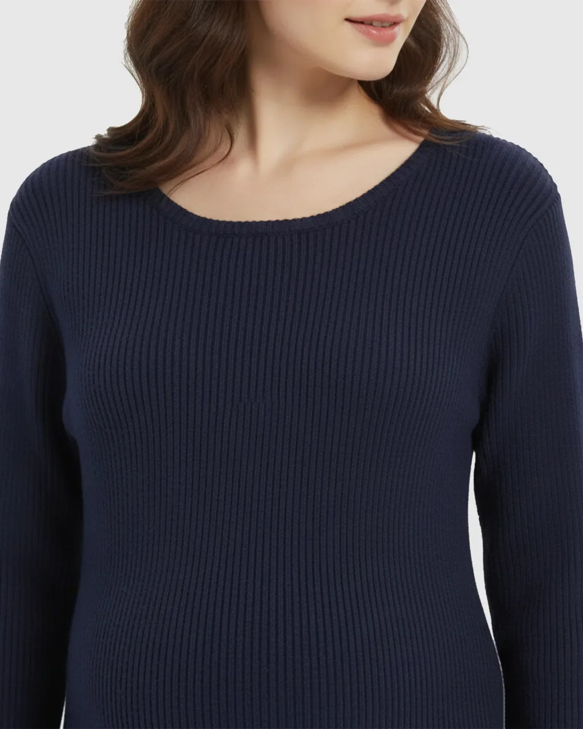 Bump Society – The Comfort Collection: Long-Sleeve Bodycon Maternity Sweater Midi Dress