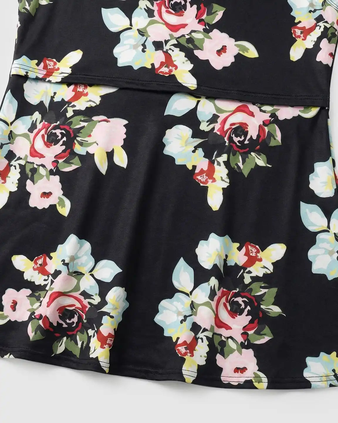Bump Society – The Nursing Collection: Easy-Nursing Floral Maternity Top