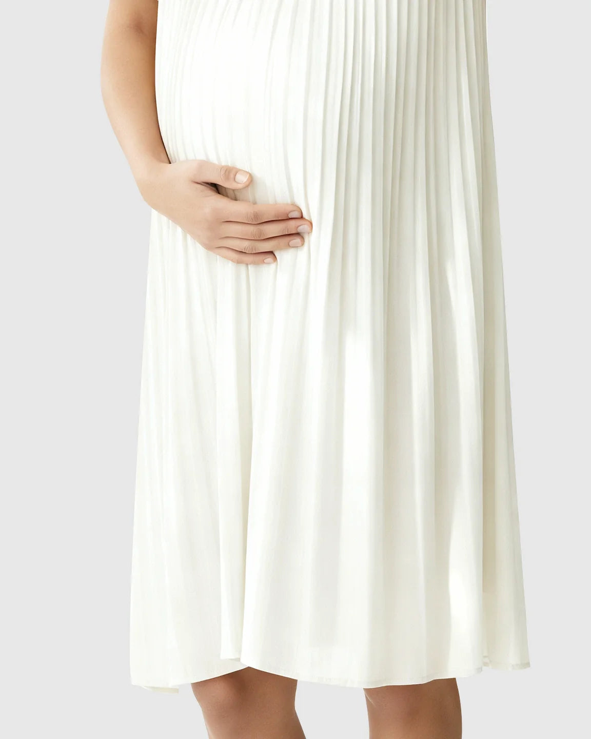 Bump Society – The Comfort Collection: Pleated Flowy Style Maternity Short Dress