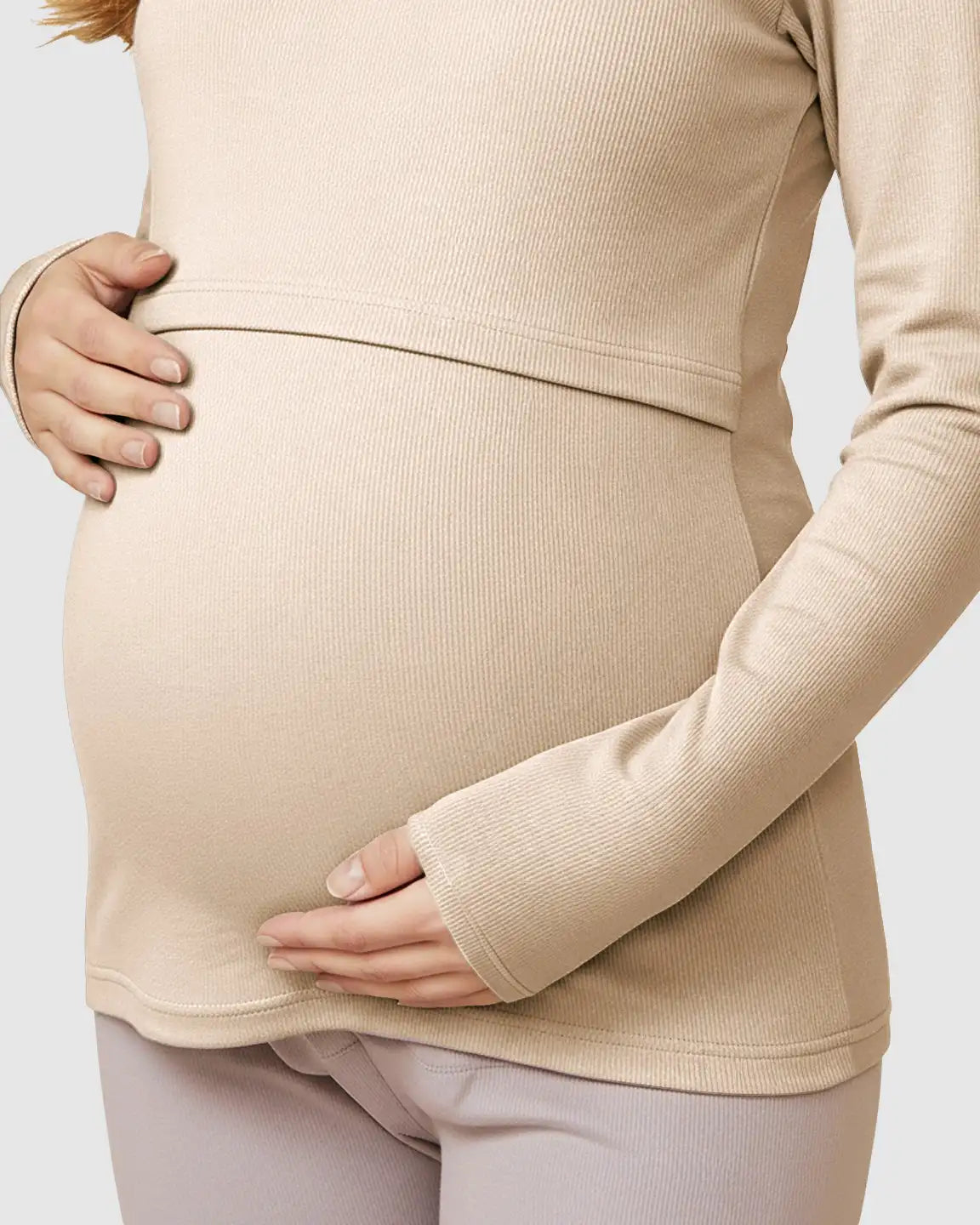 Bump Society – The Nursing Collection: Nursing Access Long Sleeve Thermal Pajama Set