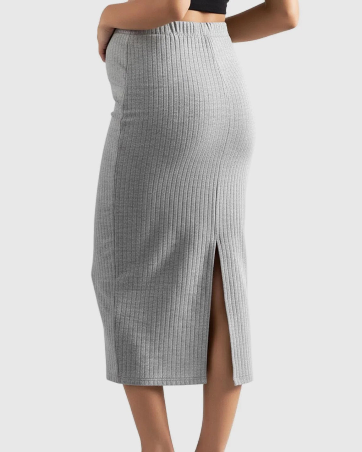 Bump Society – The Comfort Collection: Stretch Knitted High-Waist Maternity Skirt