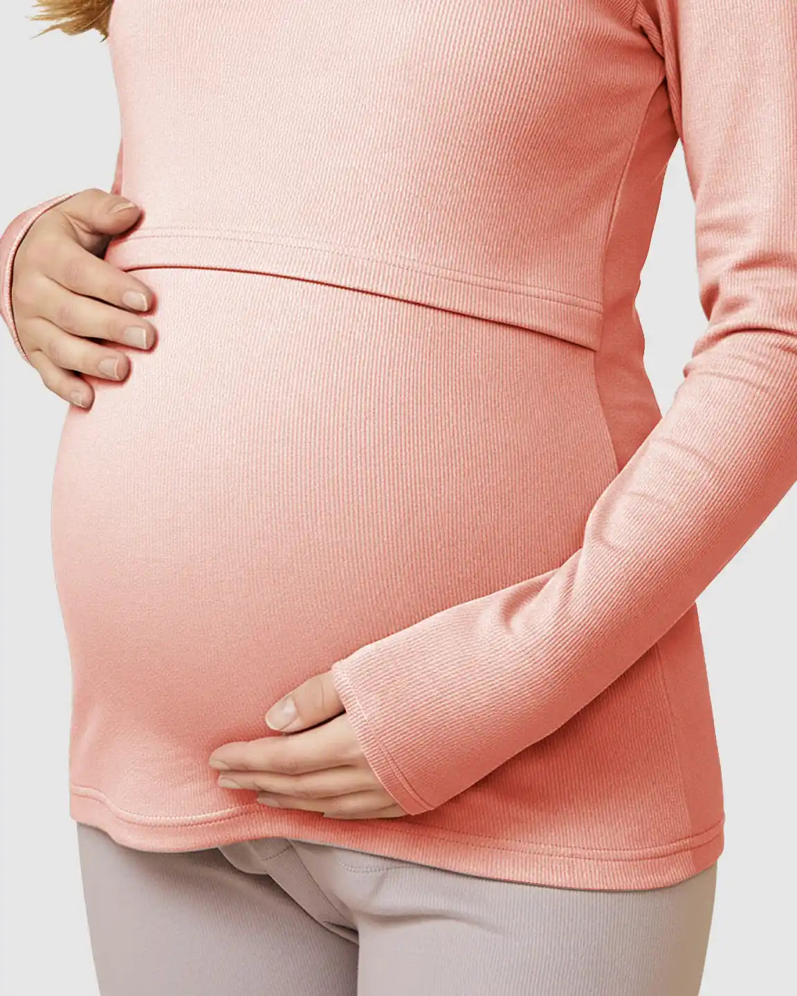 Bump Society – The Nursing Collection: Nursing Access Long Sleeve Thermal Pajama Set