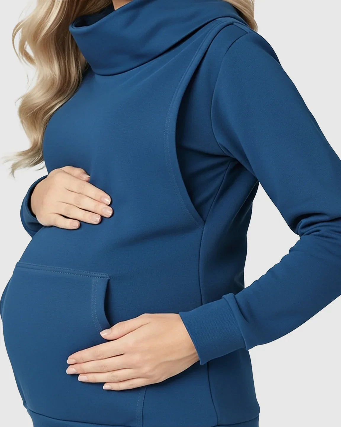 The Nursing Collection: High Cowl Neck Stylish Maternity Nursing Top