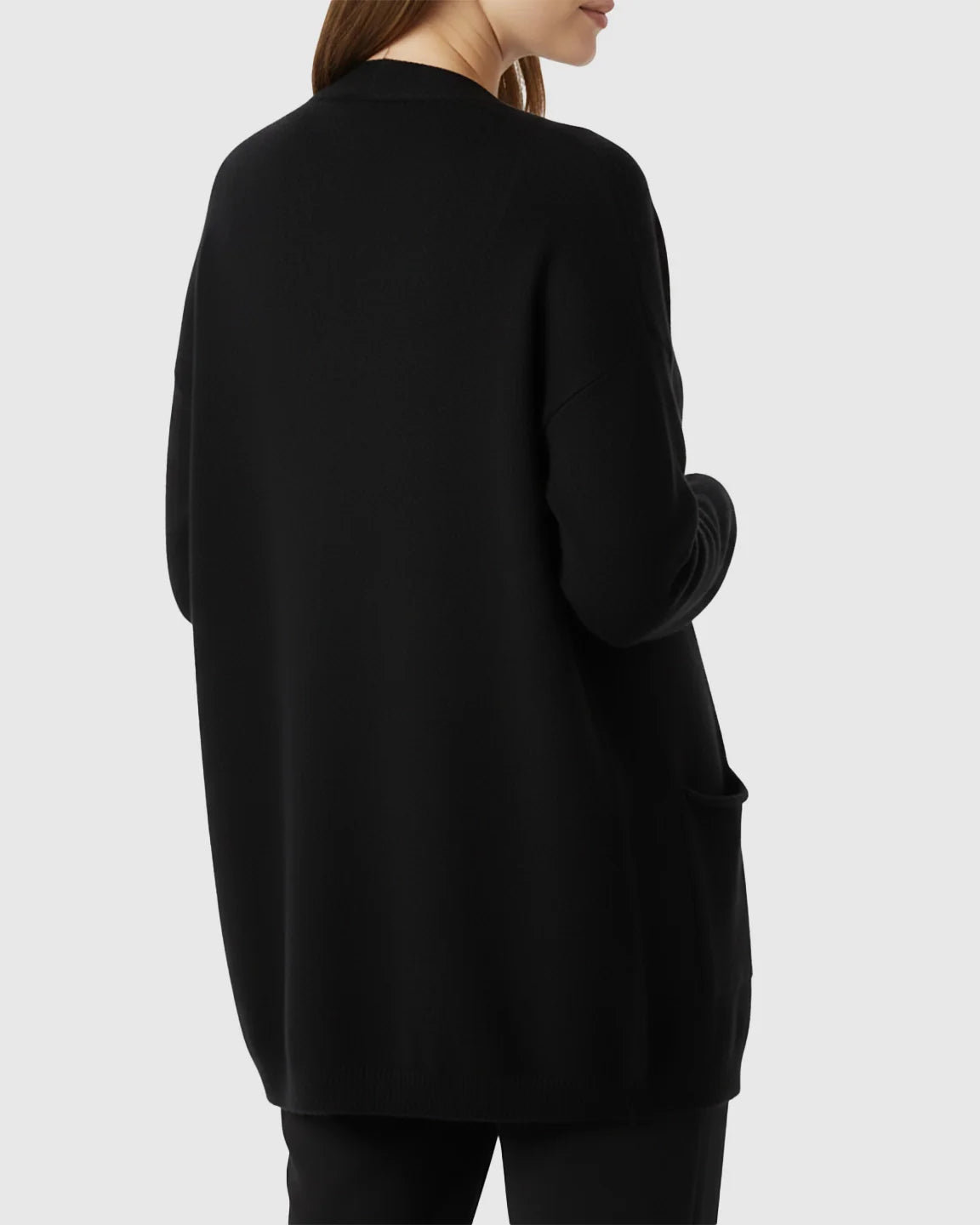 Bump Society – The Comfort Collection: Cozy Wool Blend Long Knit Maternity Cardigan