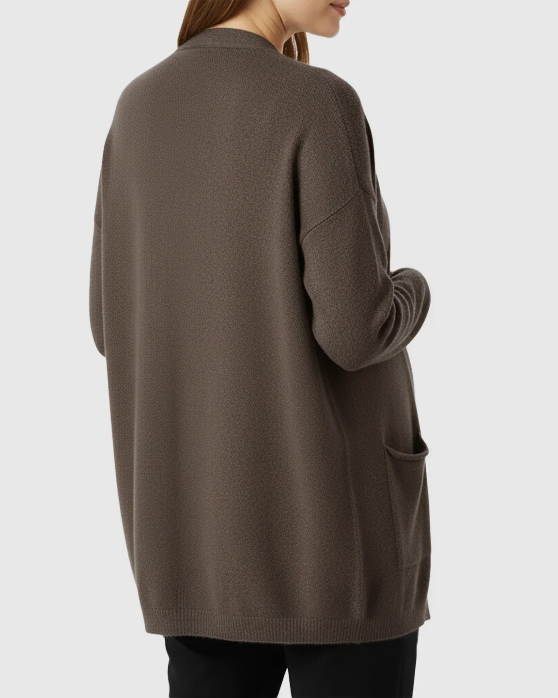 Bump Society – The Comfort Collection: Cozy Wool Blend Long Knit Maternity Cardigan