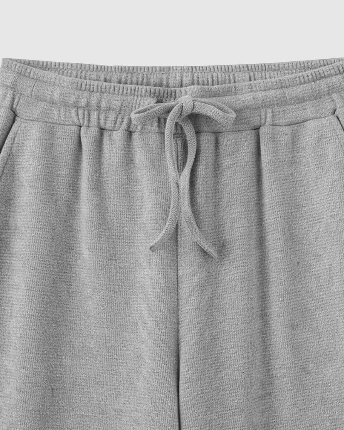 Bump Society – The Comfort Collection: Waffle Knit Wide-Leg Maternity Pants