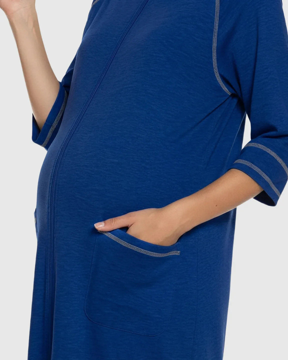 Bump Society – The Nursing Collection: Front Zipper Loose Fit Maternity Nursing Dress