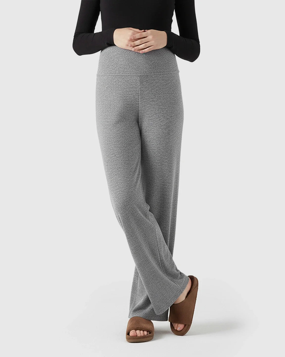 Bump Society – The Comfort Collection: Soft Fleece Wide Leg Maternity Pants