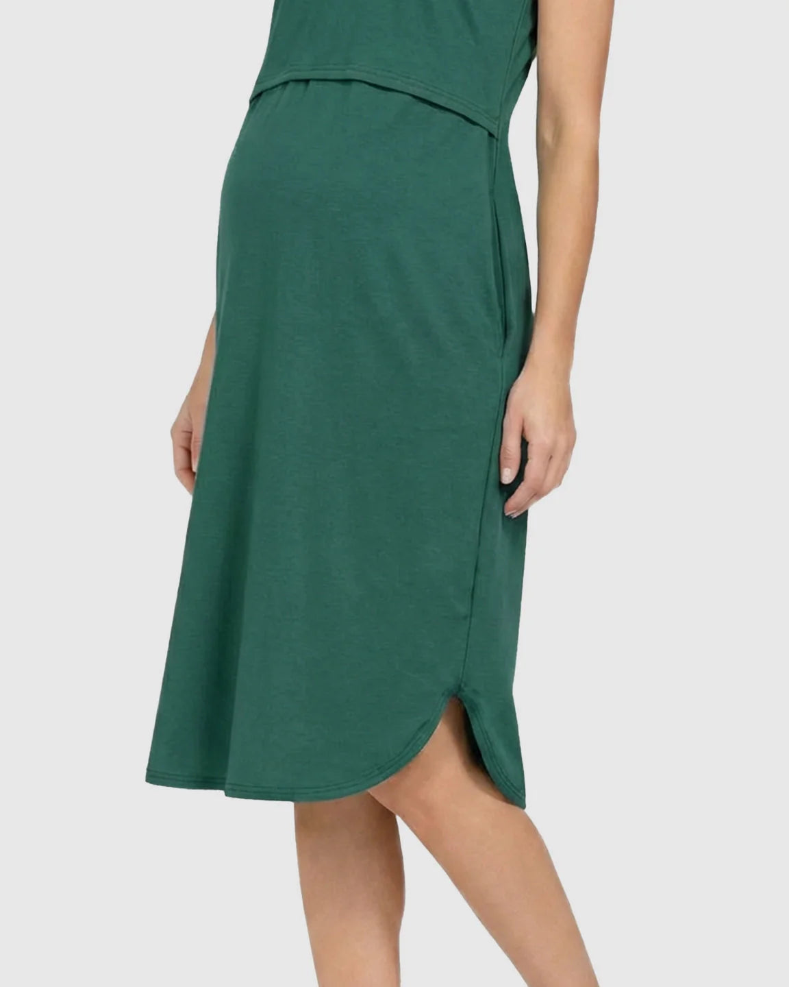 Bump Society – The Nursing Collection: Sleeveless High-Waisted Maternity & Nursing Dress