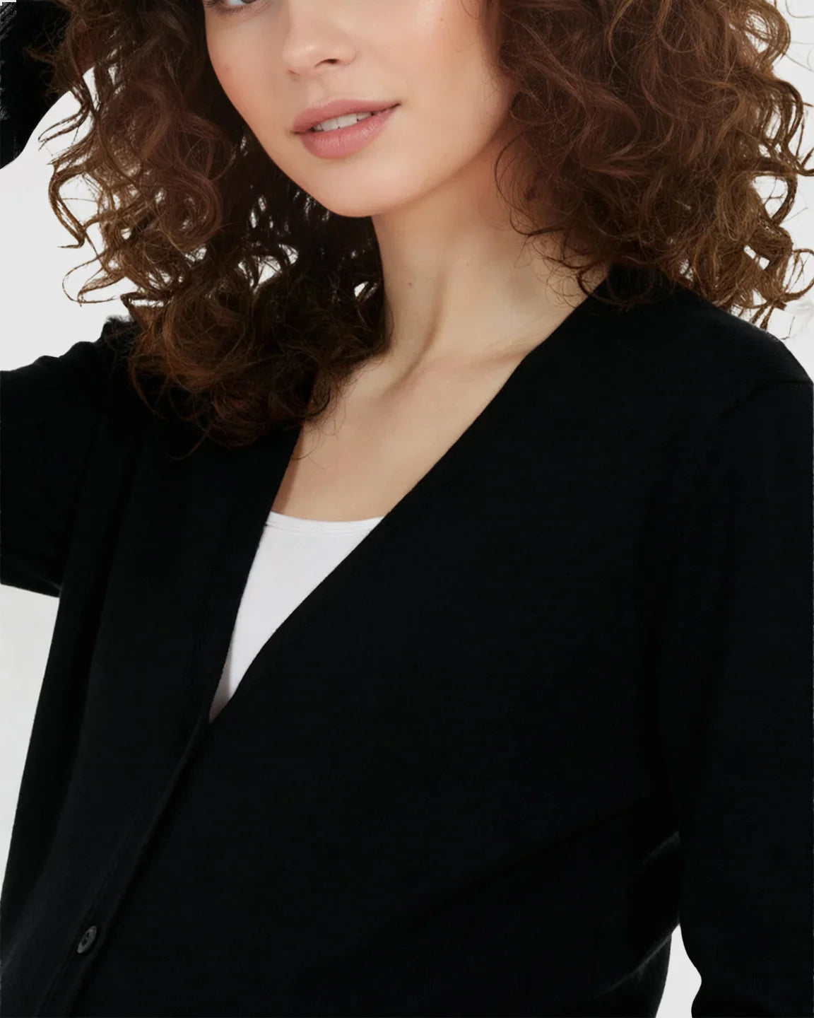 Bump Society – The Comfort Collection: Button-Front V-Neck Maternity Cardigan