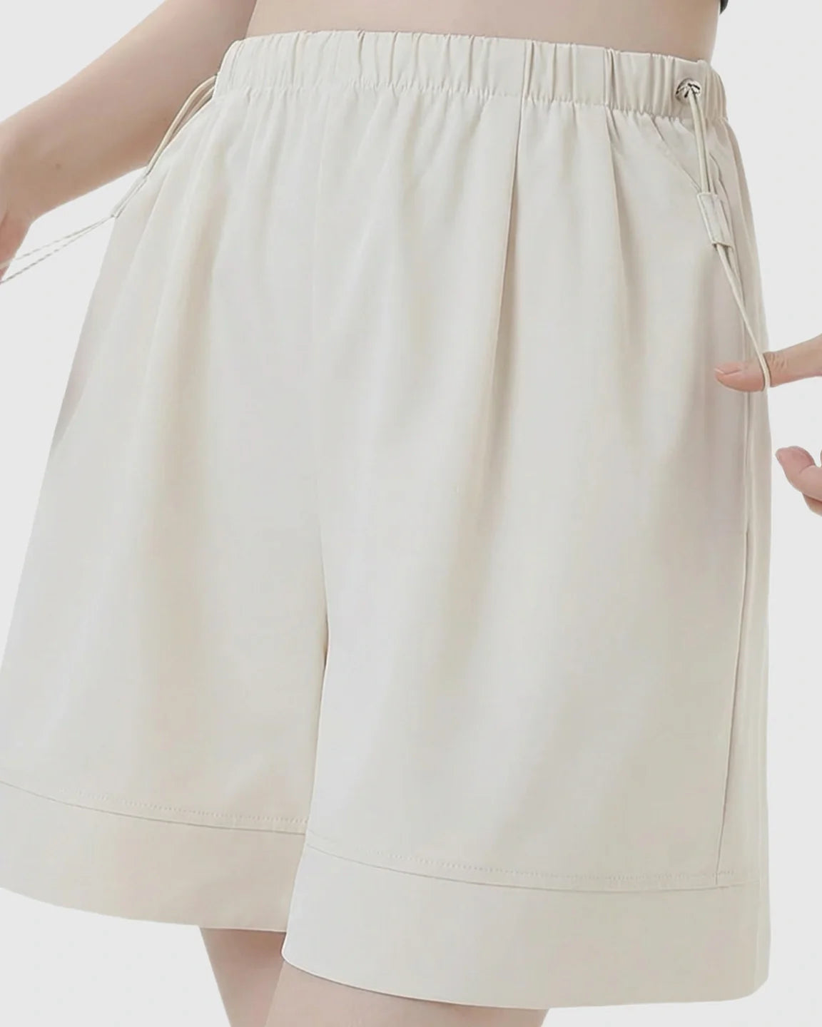 Bump Society – The Comfort Collection: Pocketed Side Drawstring Maternity Shorts