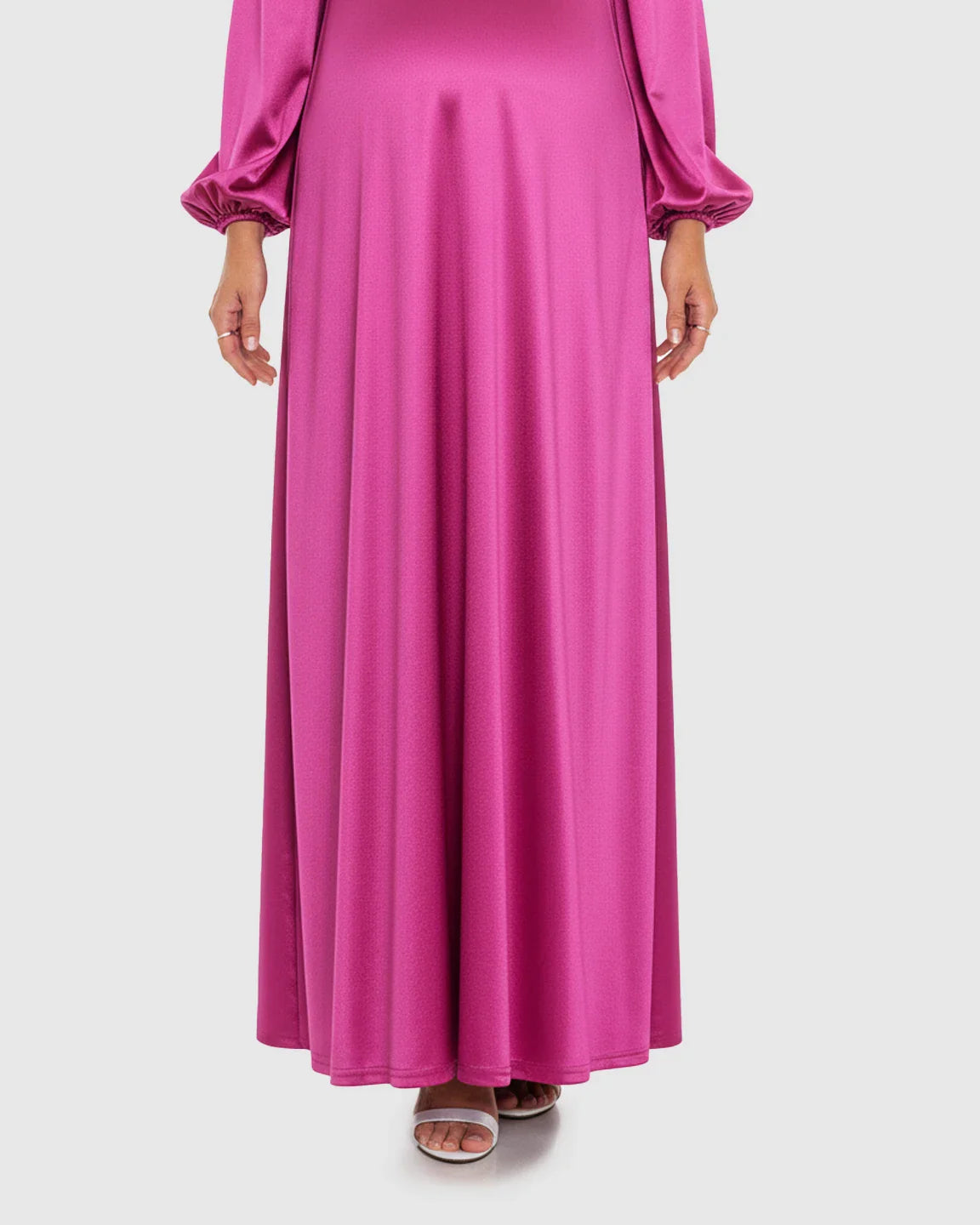 Bump Society – The Comfort Collection: Lantern Sleeves Flowy Maternity Maxi Dress