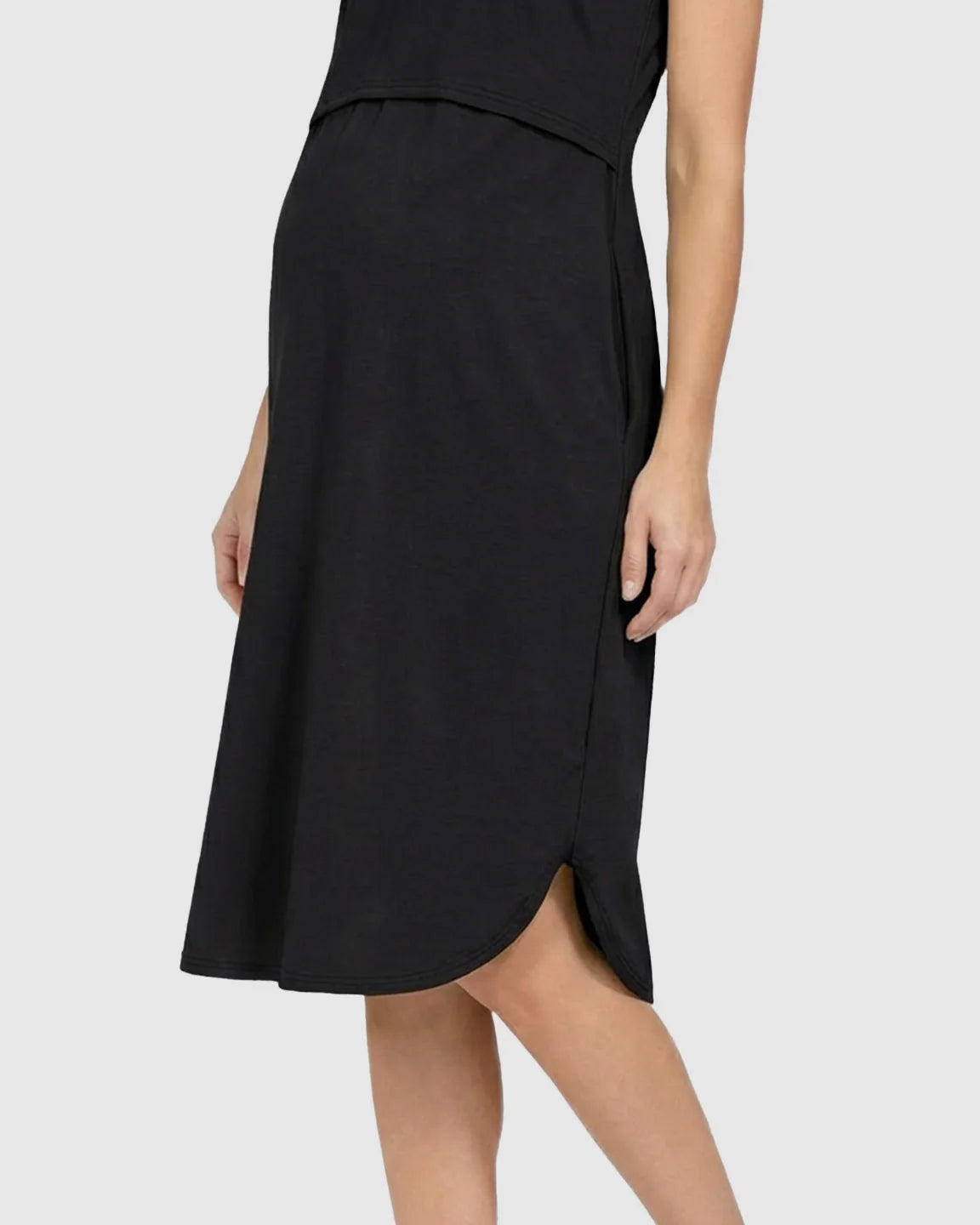 Bump Society – The Nursing Collection: Sleeveless High-Waisted Maternity & Nursing Dress