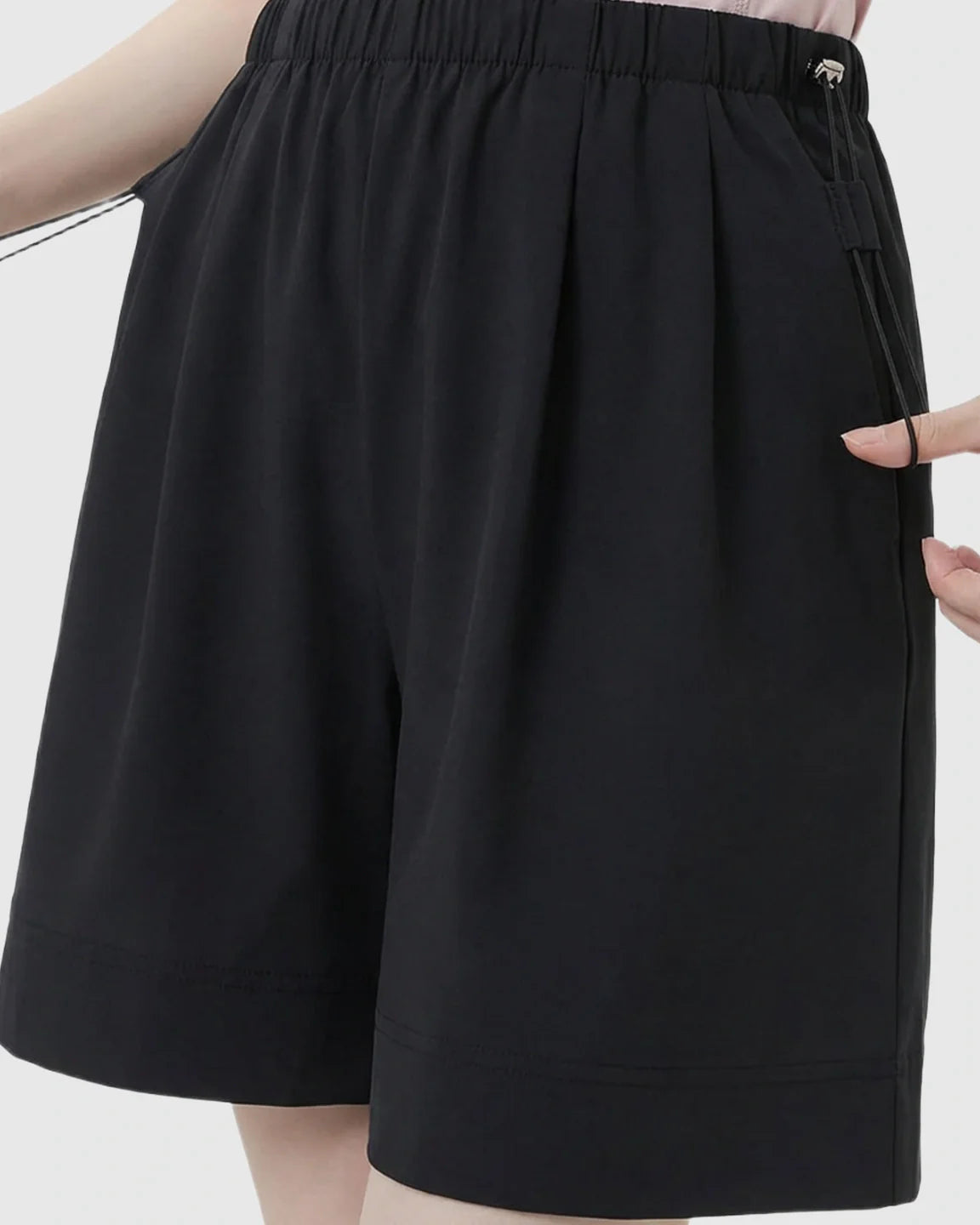 Bump Society – The Comfort Collection: Pocketed Side Drawstring Maternity Shorts