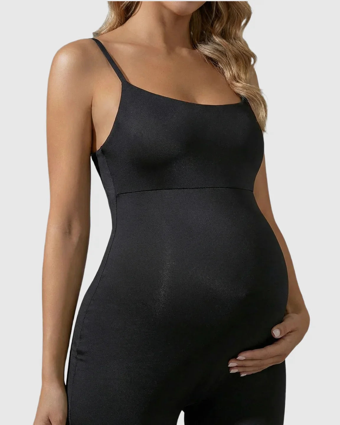 Bump Society – The Comfort Collection: High-Stretch Backless Maternity Shapewear Bodysuit