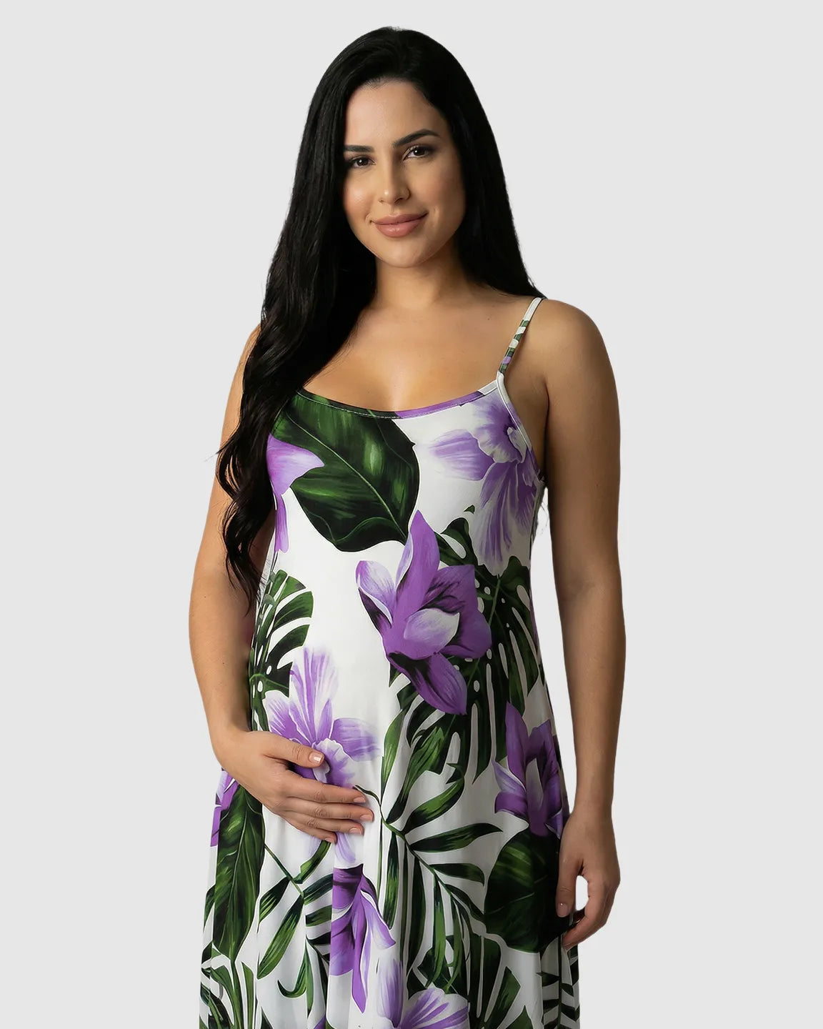 Bump Society – The Comfort Collection: Spaghetti Strap Casual Maternity Maxi Dress