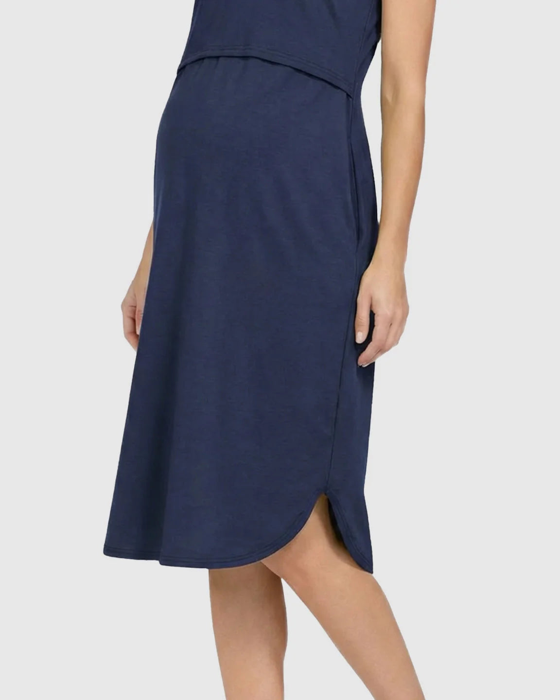 Bump Society – The Nursing Collection: Sleeveless High-Waisted Maternity & Nursing Dress