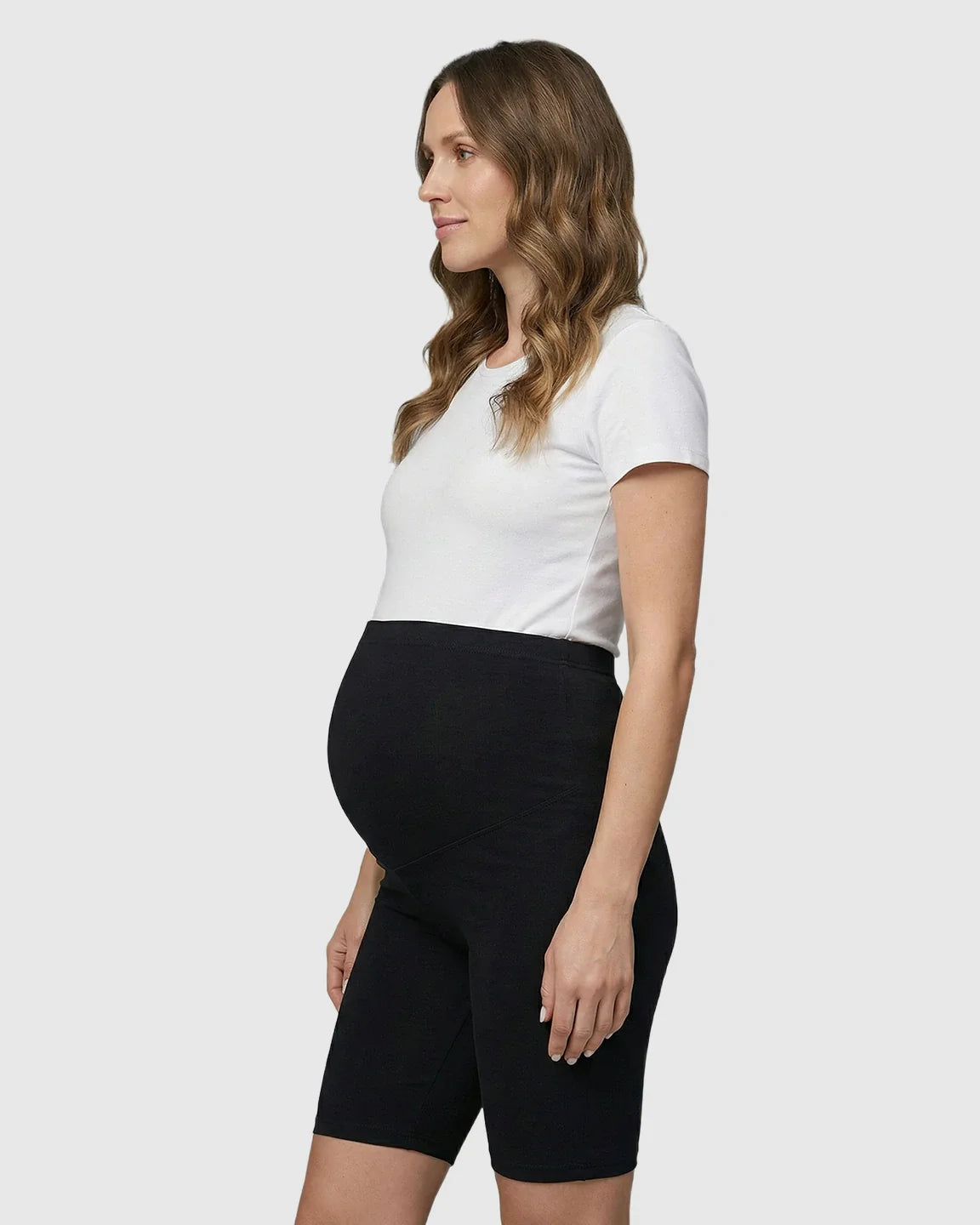 Bump Society – The Comfort Collection: High-Waisted Sporty Maternity Shorts