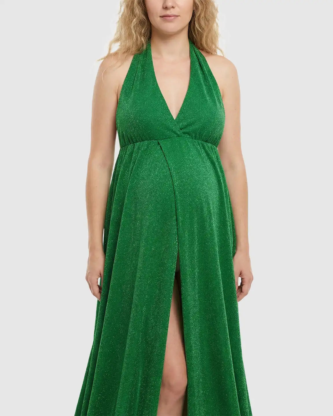 Bump Society – The Comfort Collection: Tie-Back Flowing Maternity Evening Gown