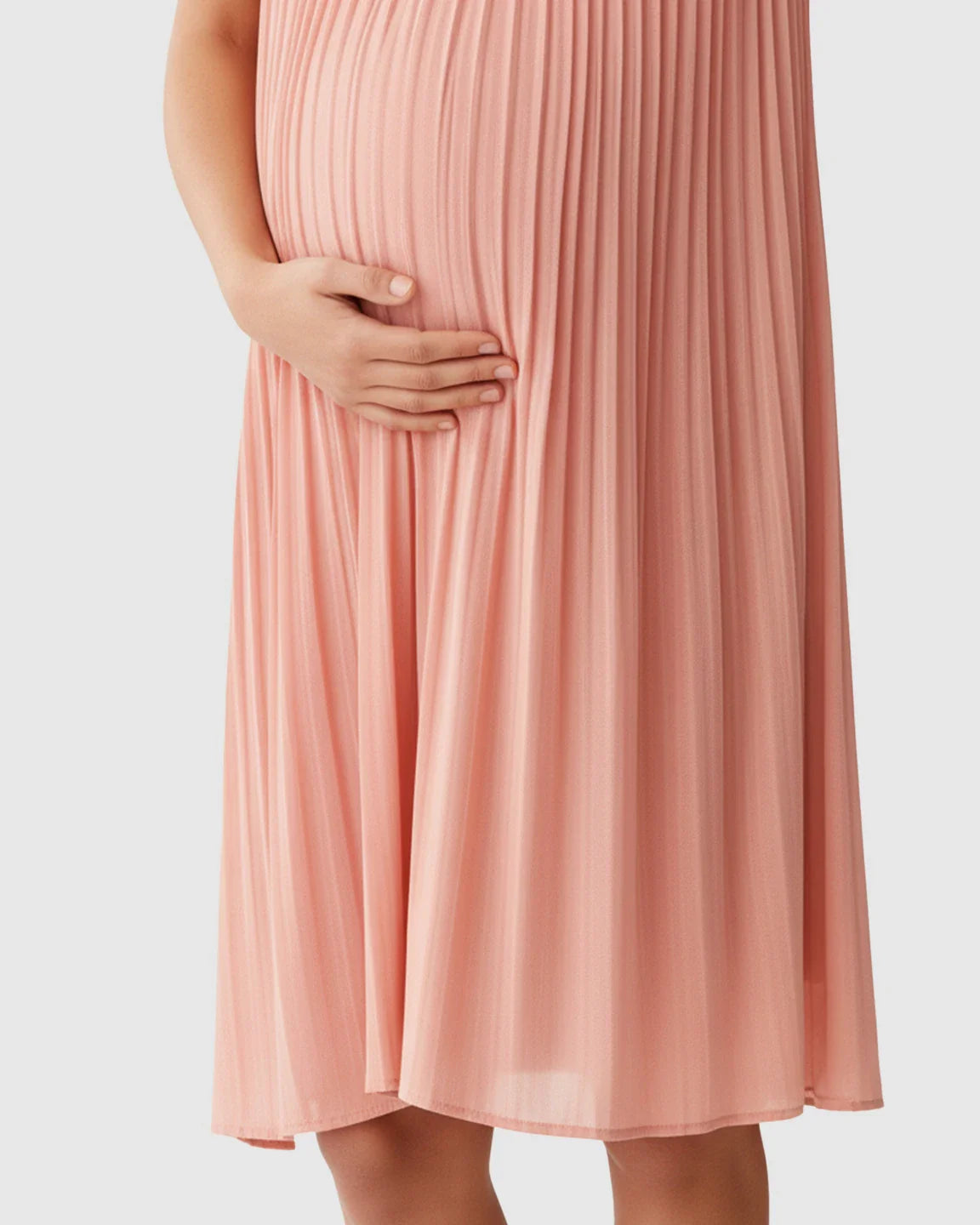 Bump Society – The Comfort Collection: Pleated Flowy Style Maternity Short Dress