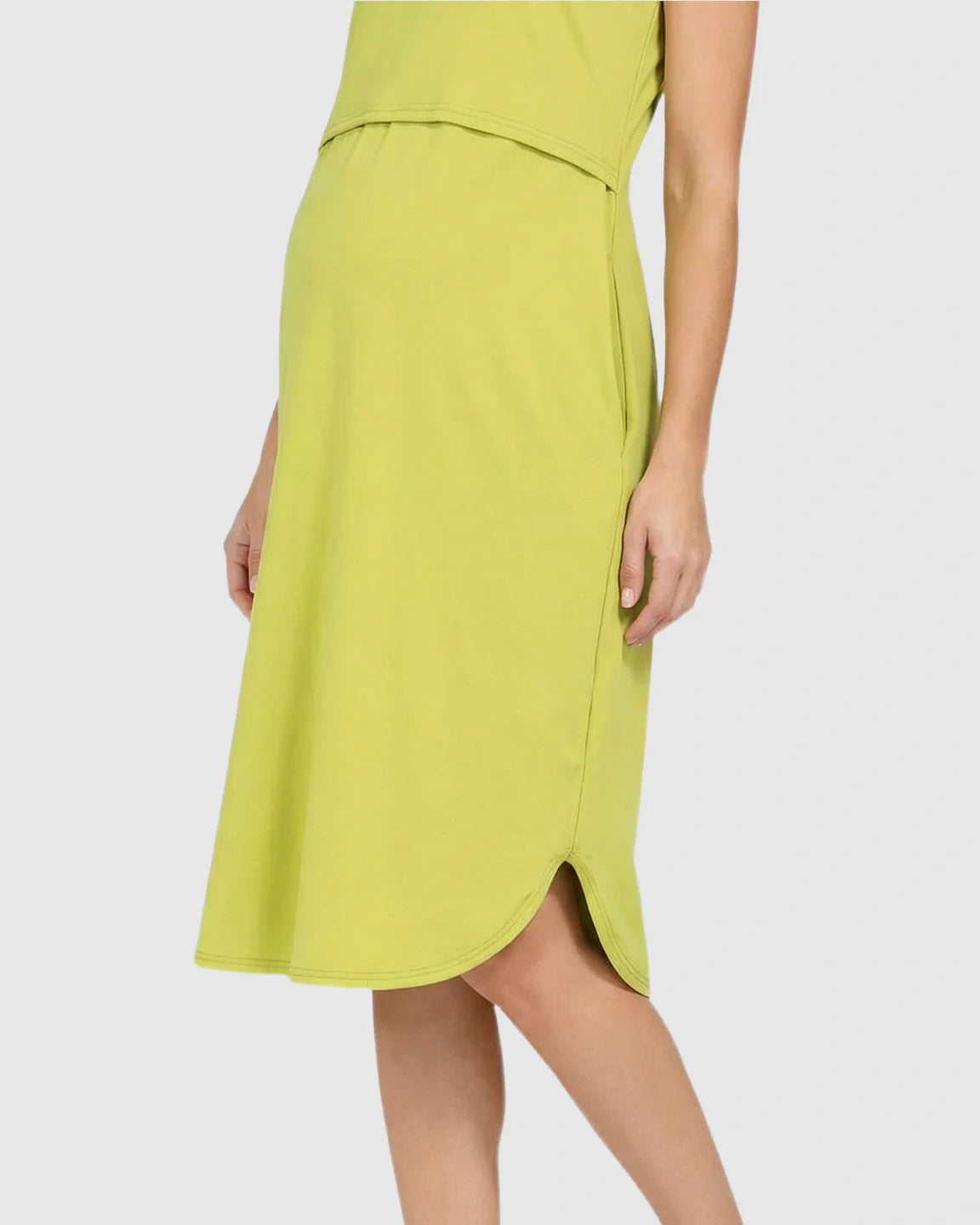 Bump Society – The Nursing Collection: Sleeveless High-Waisted Maternity & Nursing Dress