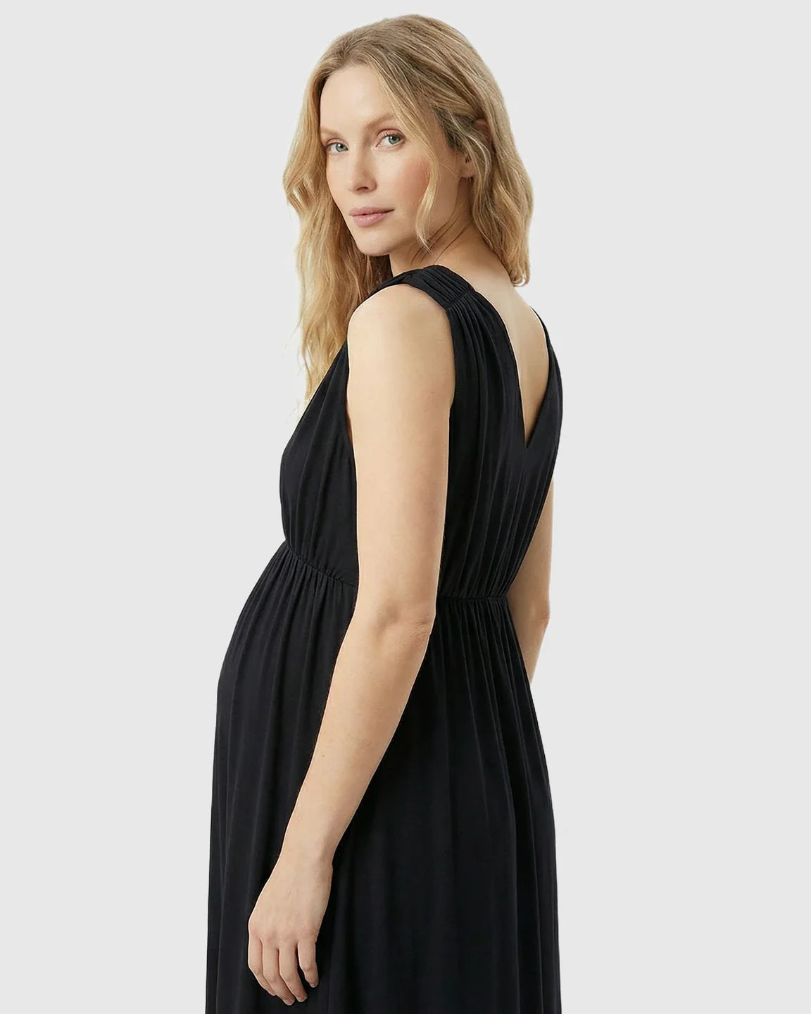 Bump Society – The Comfort Collection: Empire Waist Casual Maternity Maxi Dress