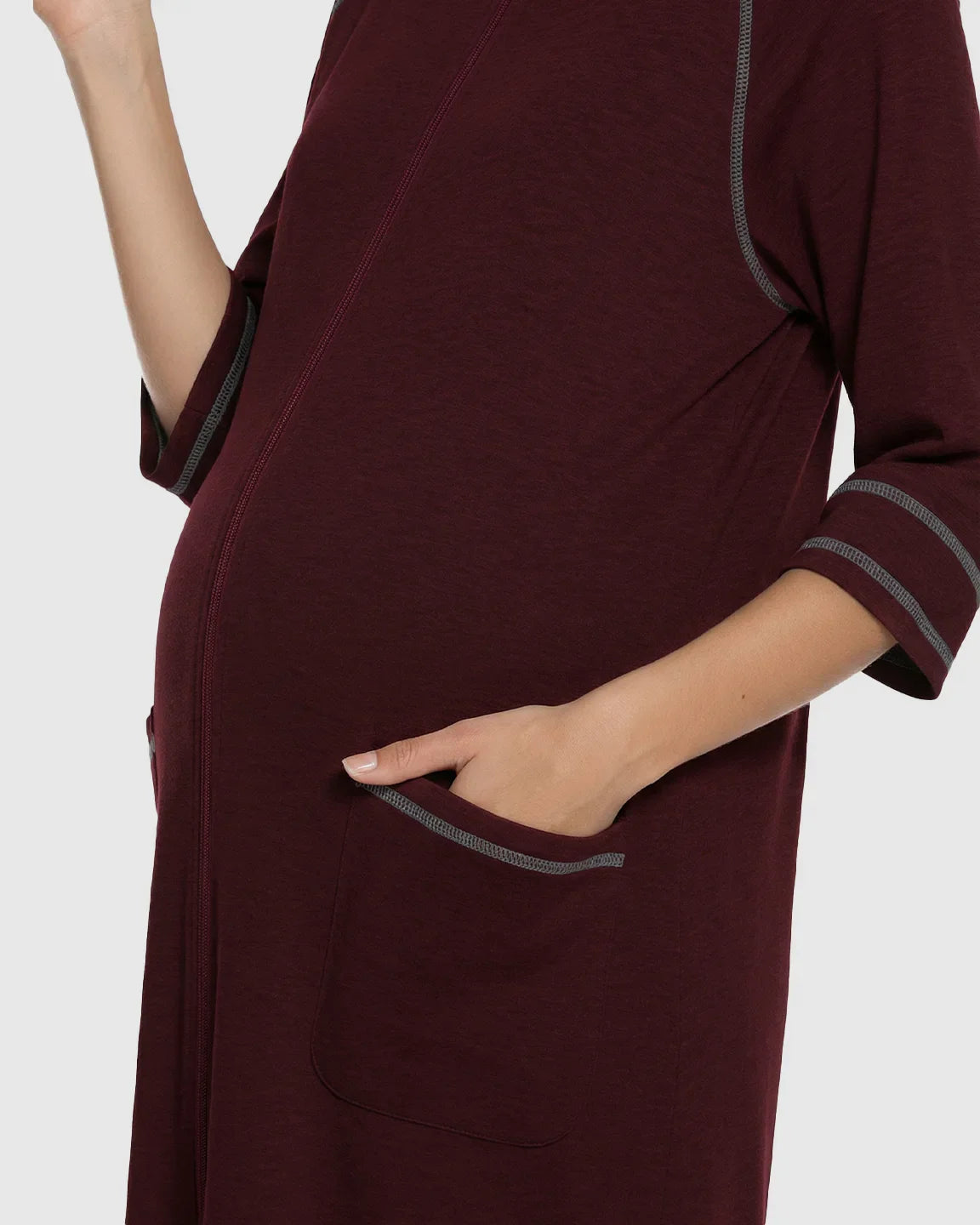 Bump Society – The Nursing Collection: Front Zipper Loose Fit Maternity Nursing Dress