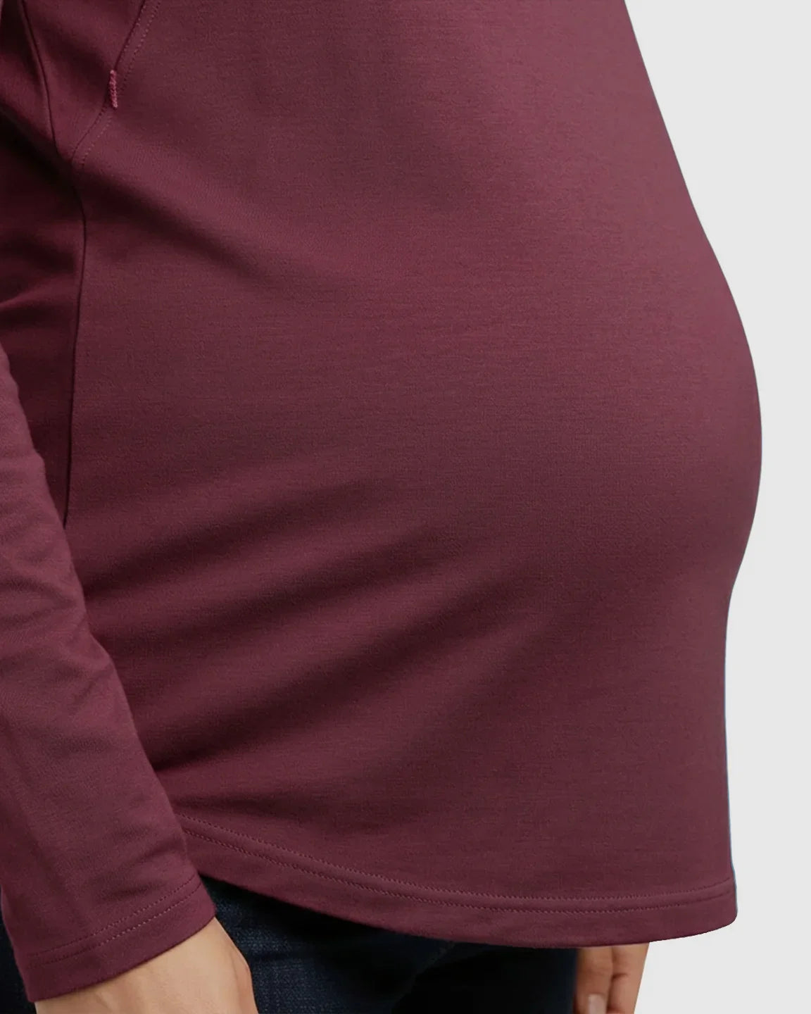 The Nursing Collection: Side-Zip Nursing Access Everyday Maternity Top