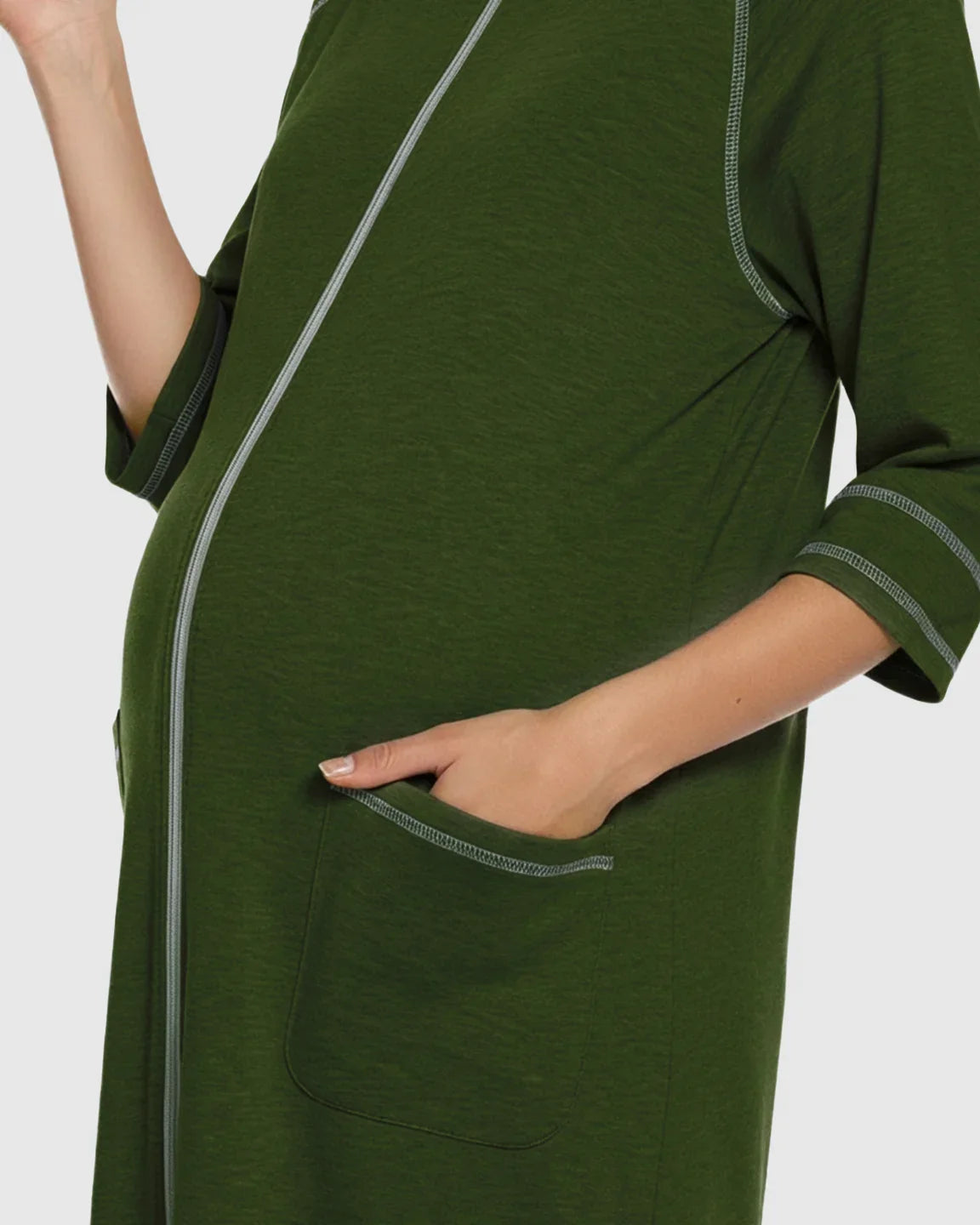 Bump Society – The Nursing Collection: Front Zipper Loose Fit Maternity Nursing Dress