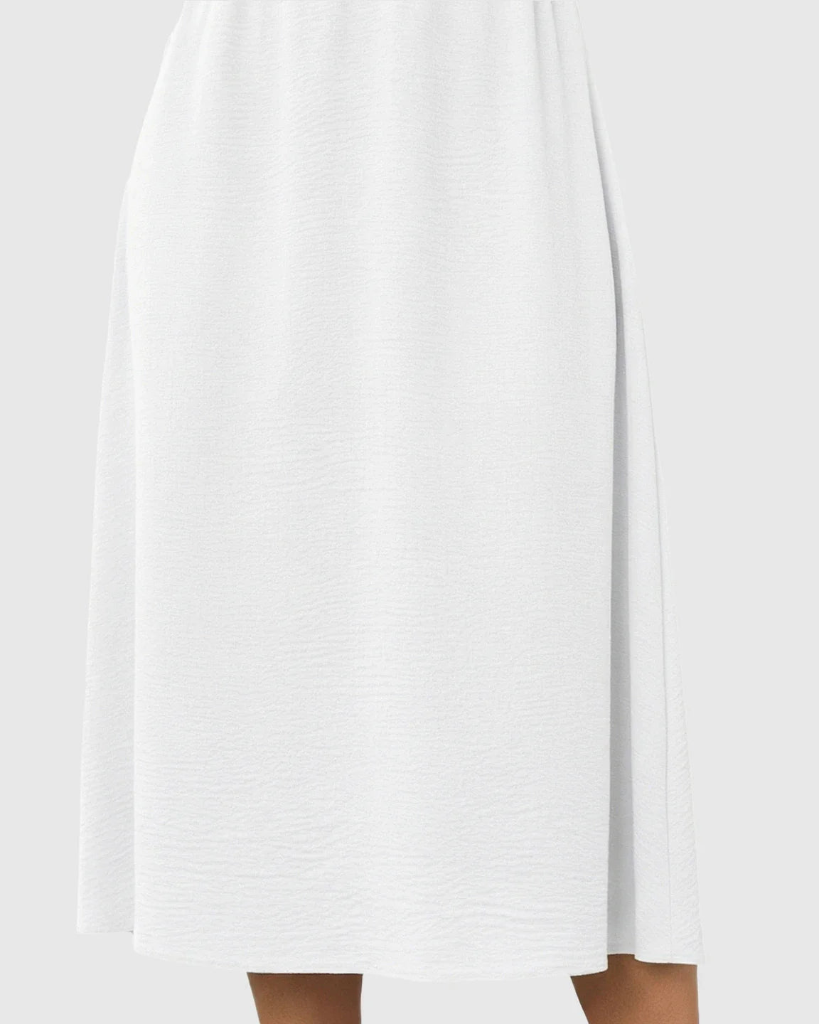 Bump Society – The Comfort Collection: Tie-Knot Front Swing Silhouette Maternity Midi Dress