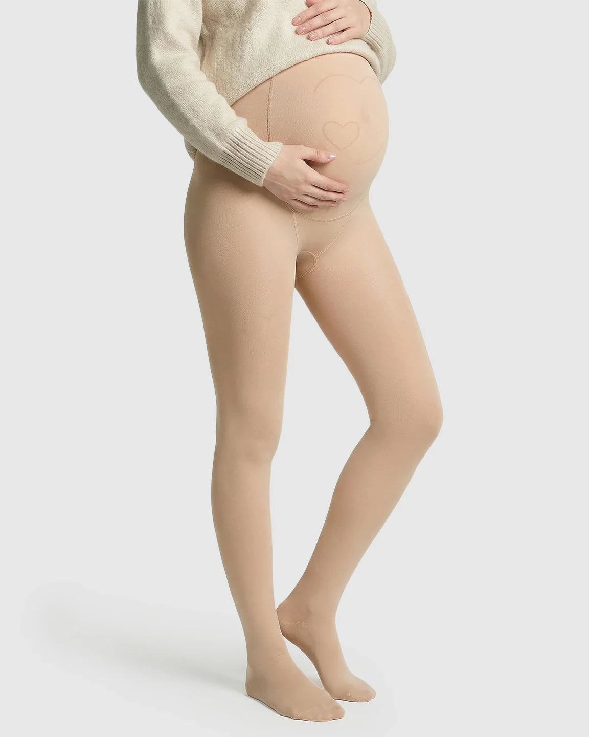 Bump Society – The Support Collection: High-Waist Belly Support Footless Design Maternity Leggings